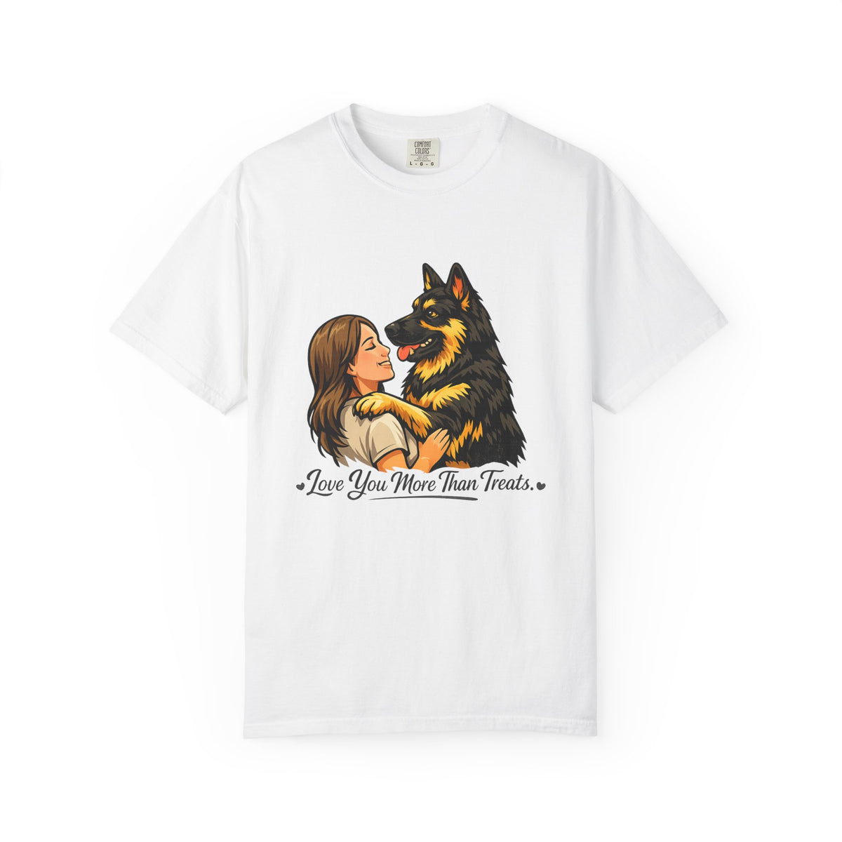 Love You More Than Treats T-Shirt | German Shepherd Lover Shirt