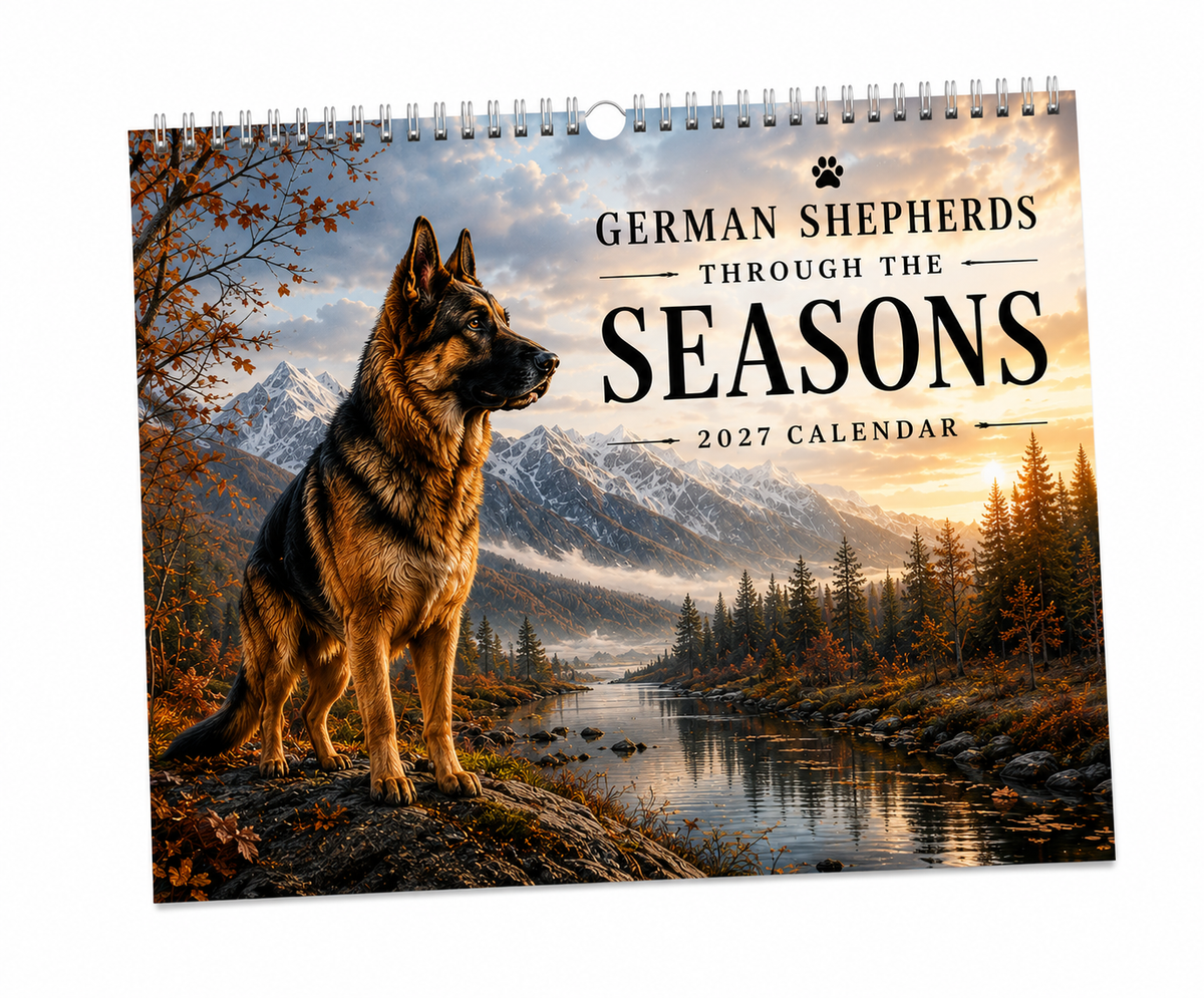 German Shepherds Through the Seasons – 2027 Wall Calendar