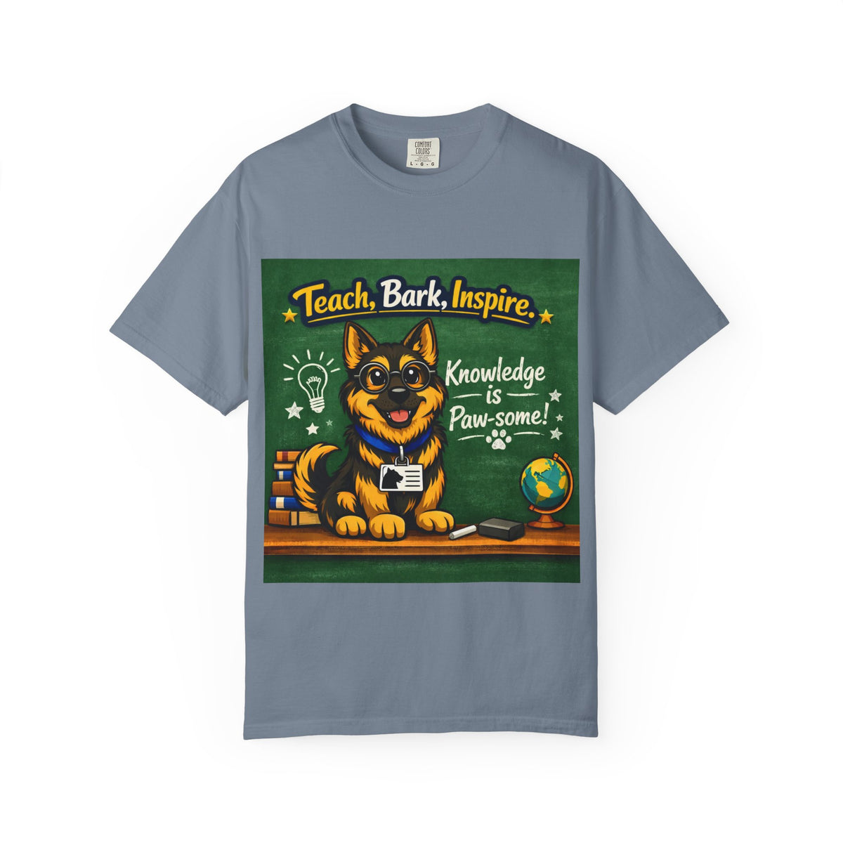 Teach, Bark, Inspire T-Shirt | German Shepherd Teacher Shirt