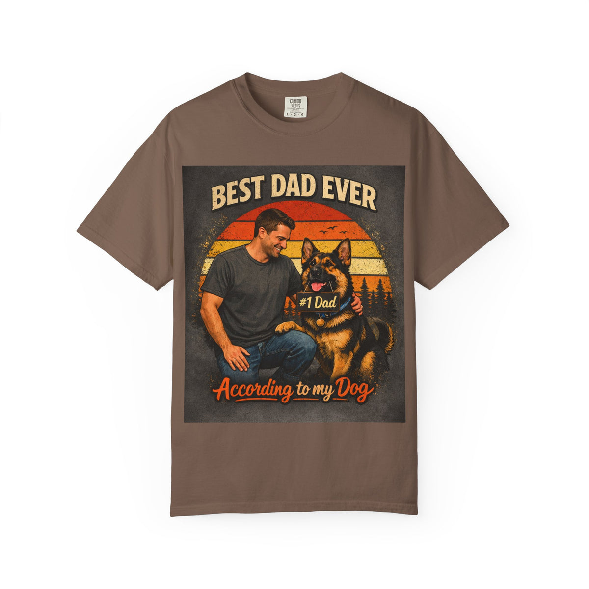 Best Dad Ever German Shepherd T-Shirt | Dog Dad Shirt | Gift for German Shepherd Owners