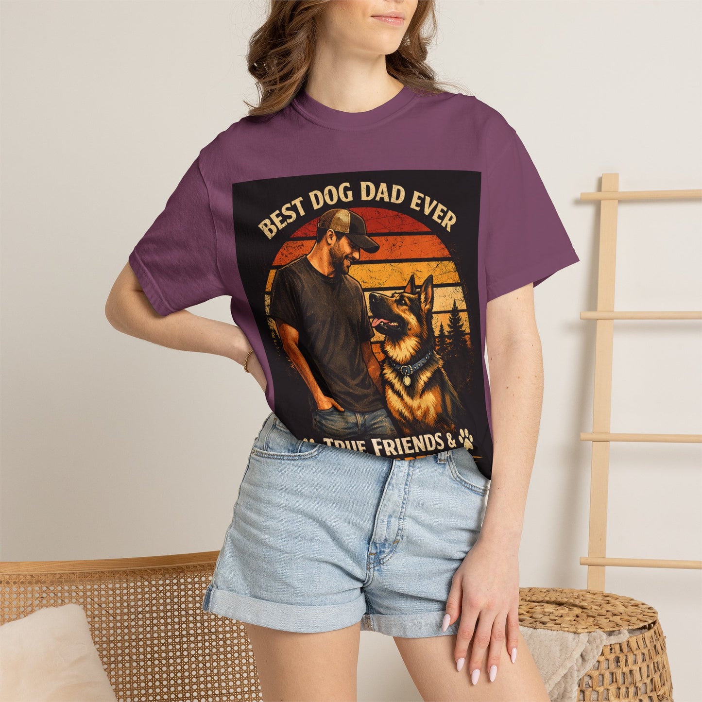 Best Dog Dad Ever T-shirt | True Friends & Loyal Partners graphic tee