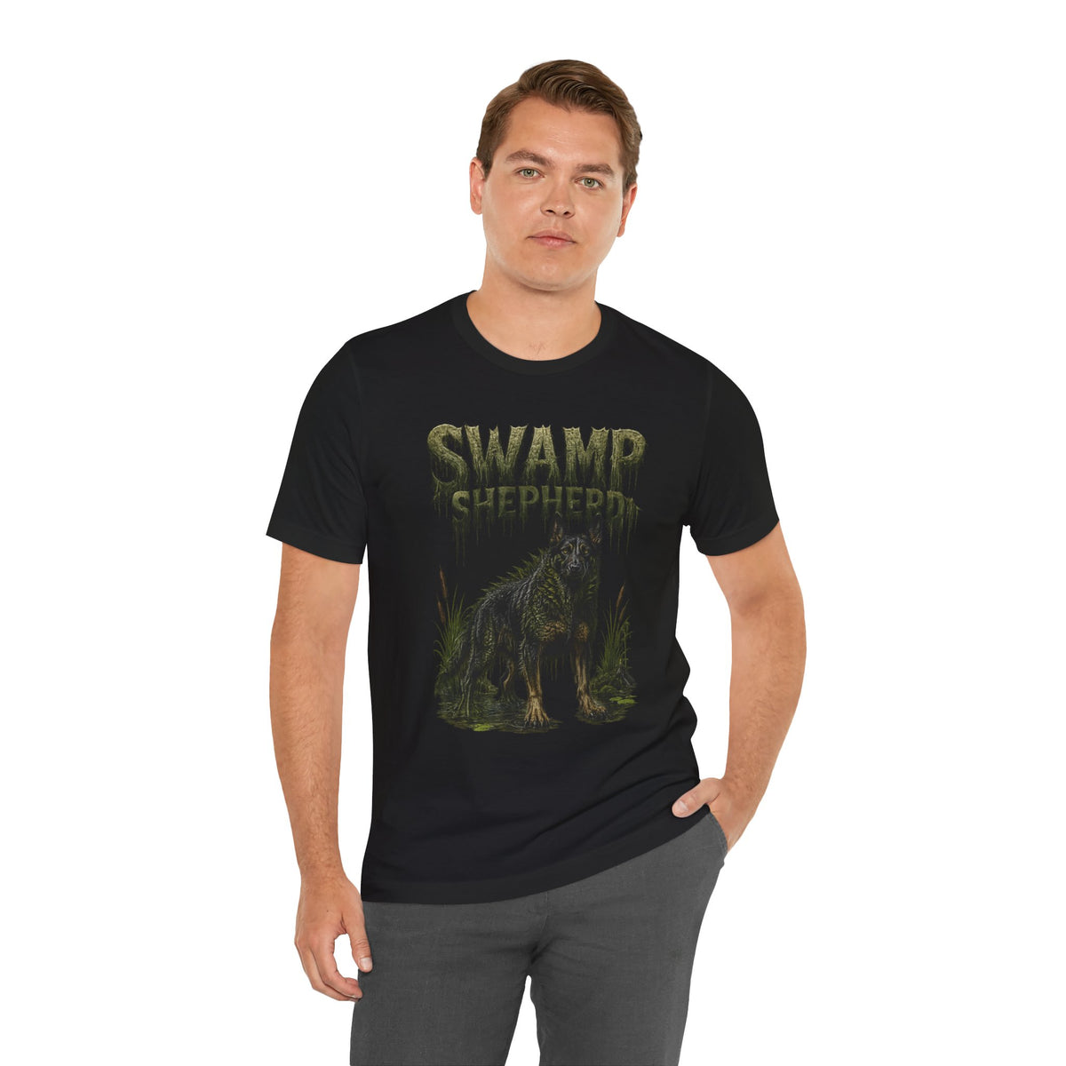 German Shepherd Swamp Shepherd Shirt | Spooky Halloween Dog Gift | Horror Dog Lover Tee