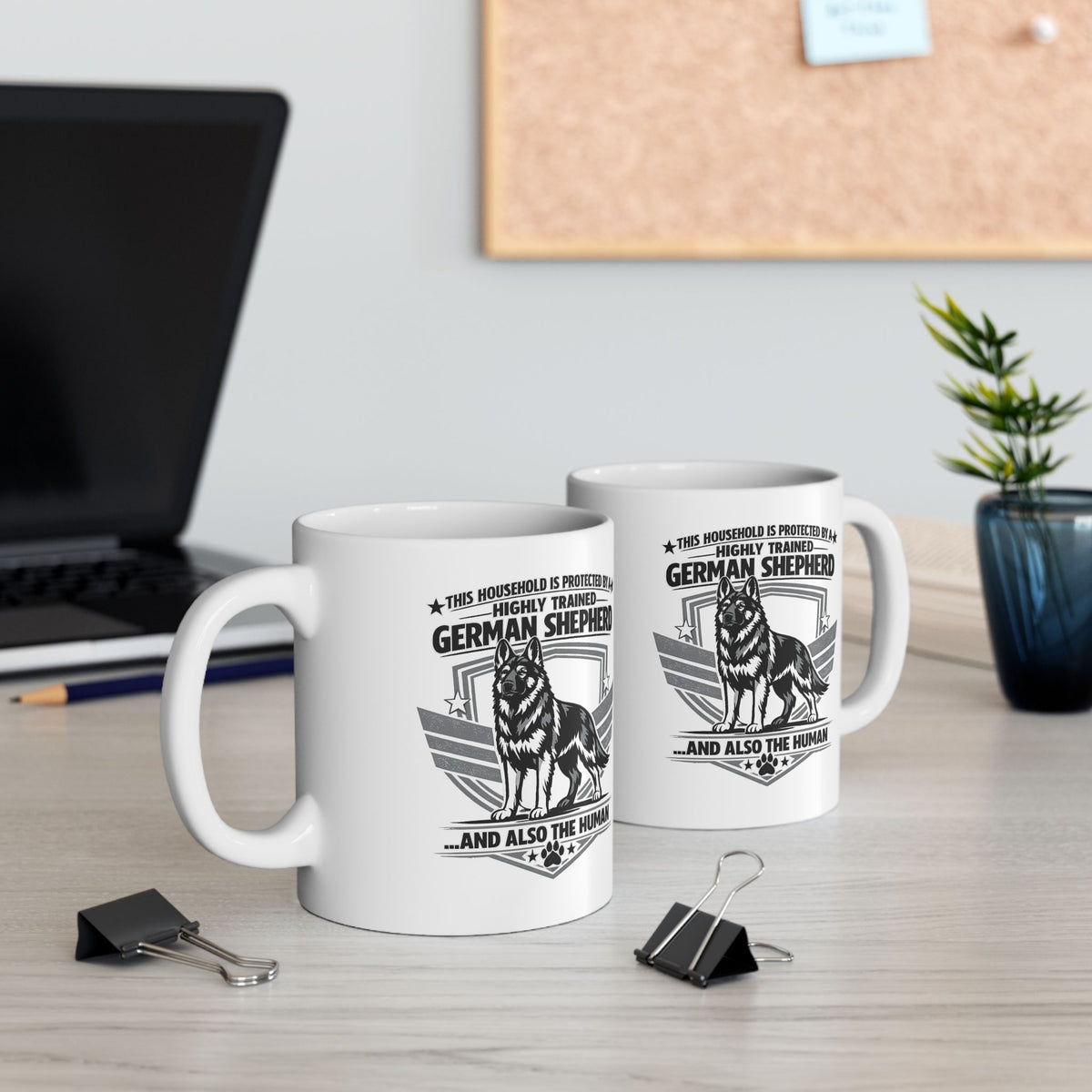 Funny German Shepherd Coffee Mug | Highly Trained German Shepherd Dog Lover Gift