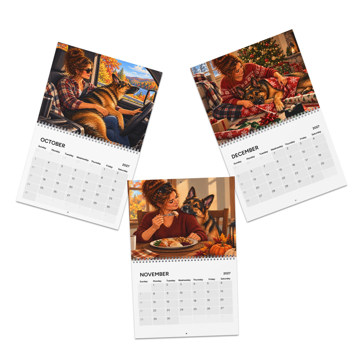 German Shepherd 2027 Calendar – Personal Space? Never Heard of It.