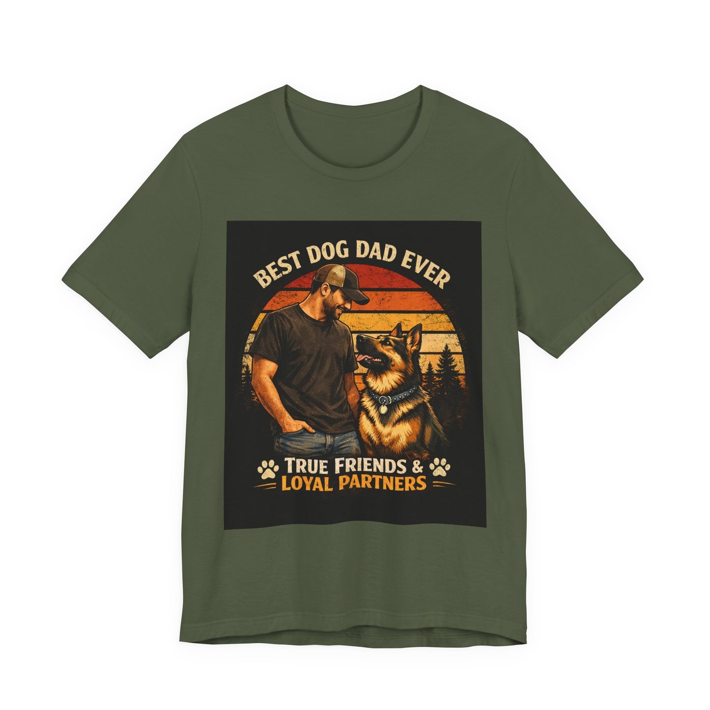 Best German Shepherd Dog Dad T-Shirt | Loyal Partner Dog Lover Shirt