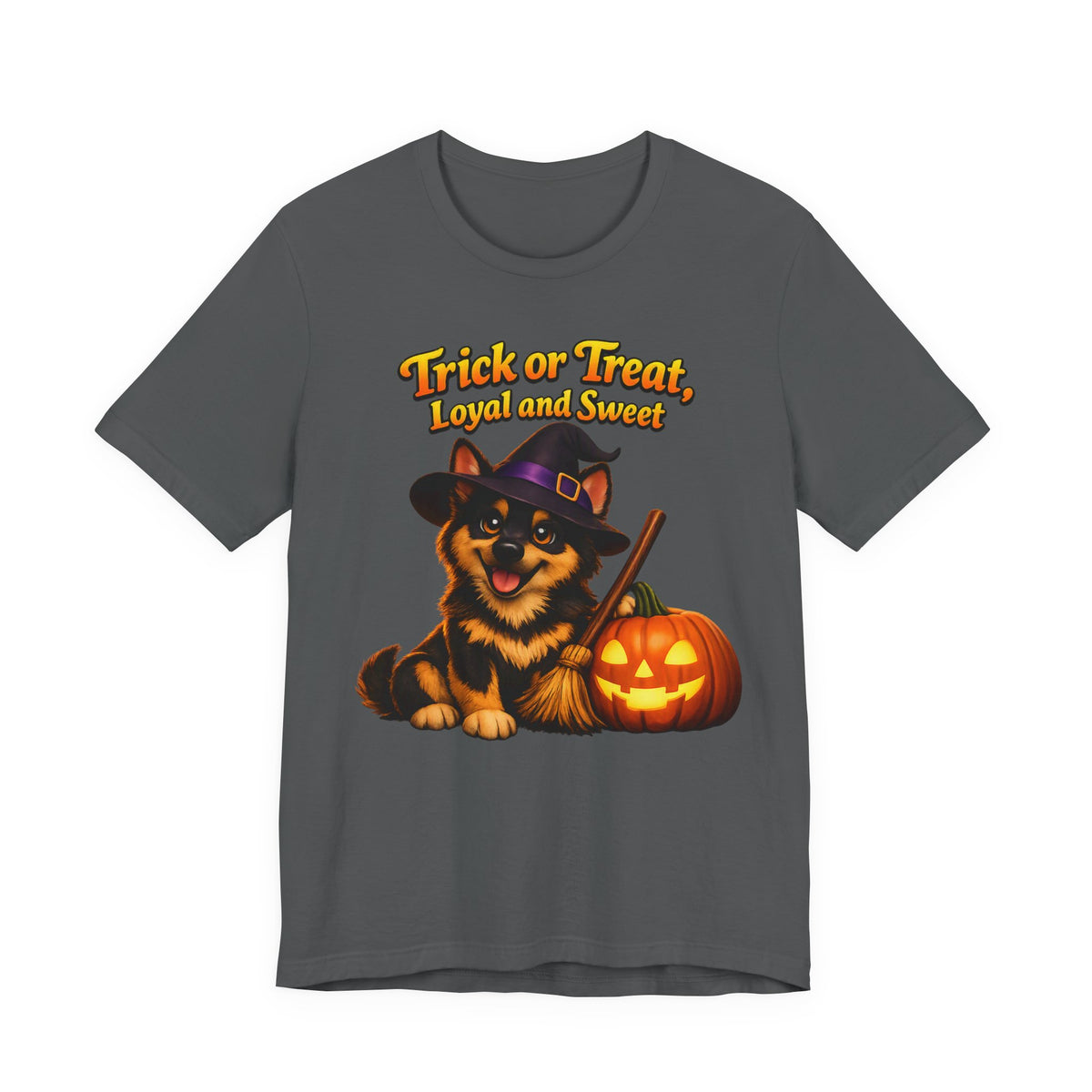 German Shepherd Halloween Witch Shirt – Trick or Treat, Loyal and Sweet