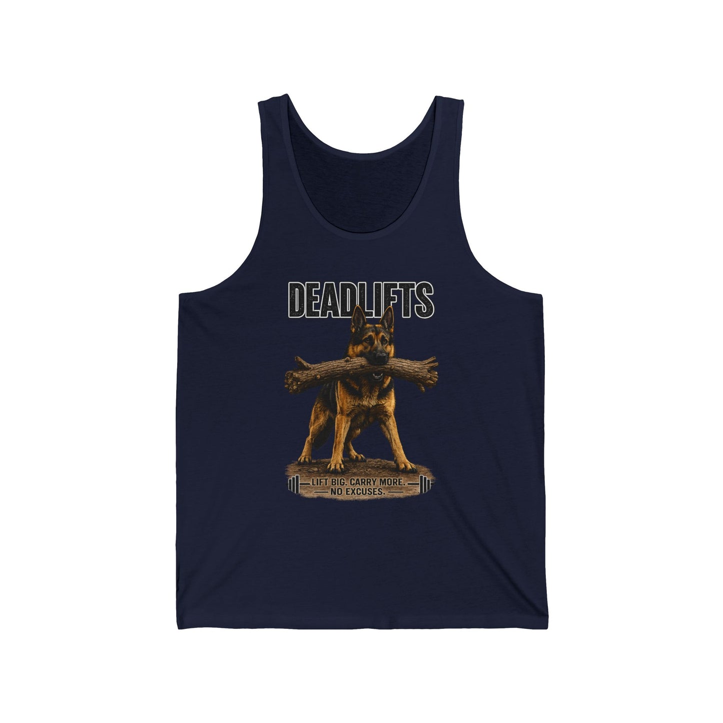 Deadlifts German Shepherd Tank Top | Lift Big. Carry More. No Excuses.