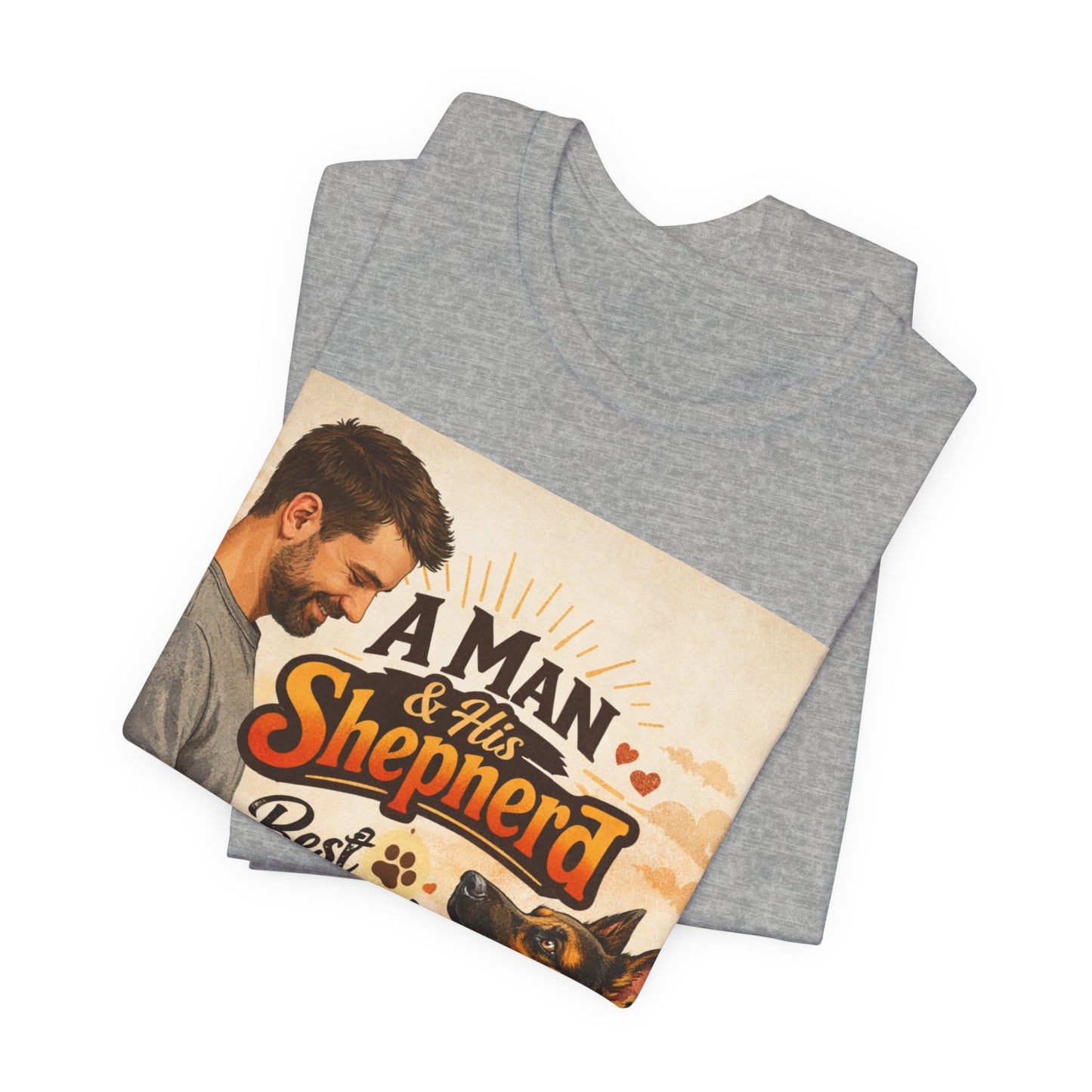 A Man & His Shepherd Best Friends For Life T‑Shirt — German Shepherd Dog Shirt