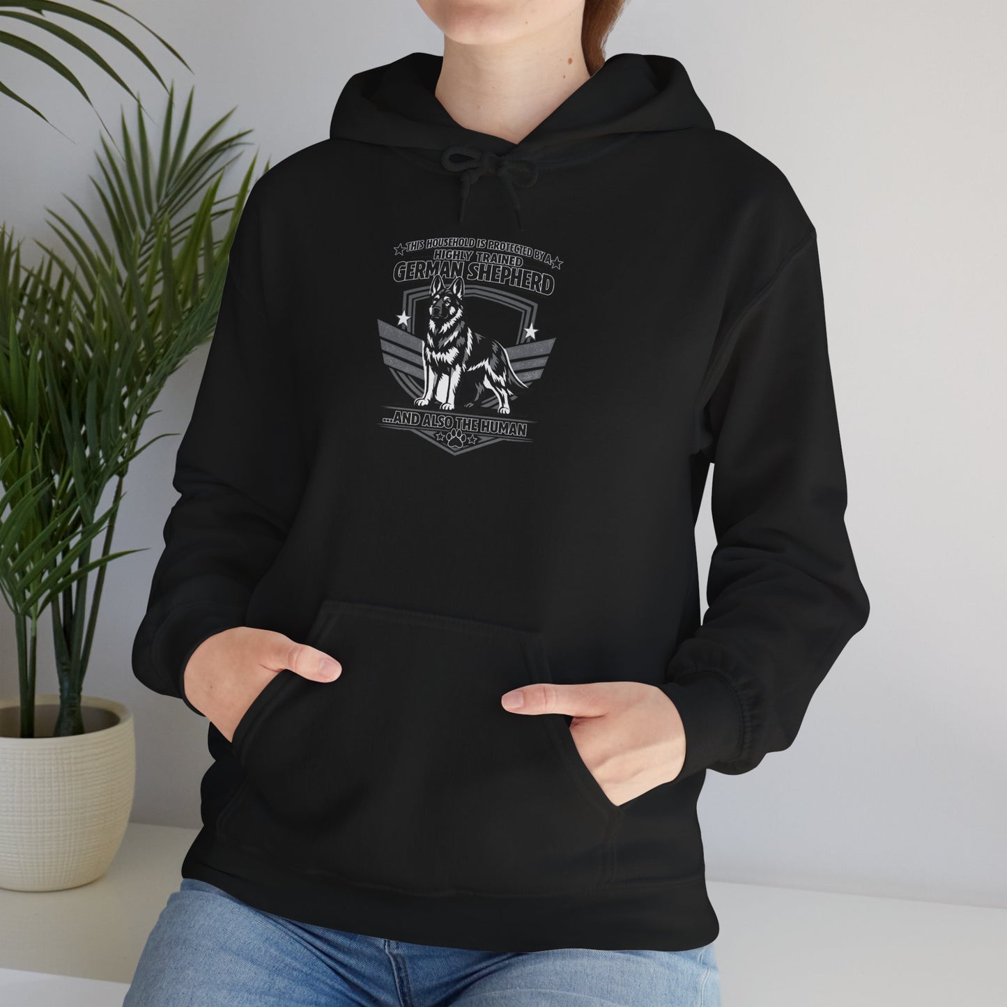 German Shepherd Hoodie – 'Loyal to the End' Vintage Dog Lover Sweatshirt