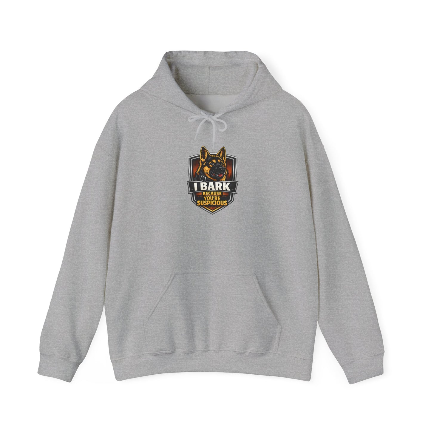 German Shepherd 'I Bark For My K9' Hoodie — Police K9 Dog Lover Sweatshirt