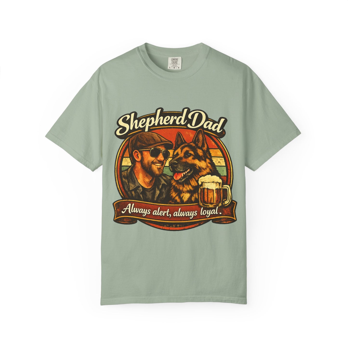 Shepherd Dad graphic T-Shirt | German Shepherd owner tee, dog lover shirt