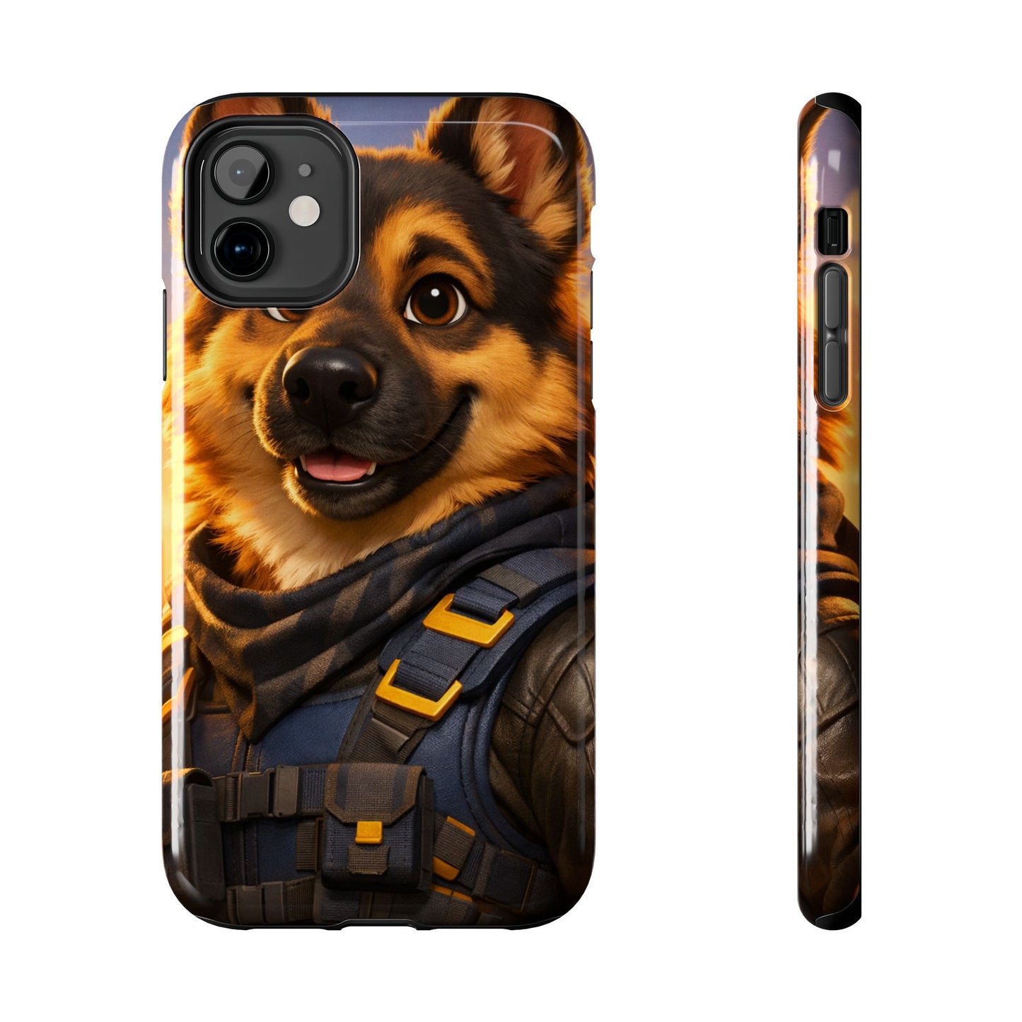 German Shepherd Tactical Hero Phone Case – Tough Protective Cover for iPhone & Samsung