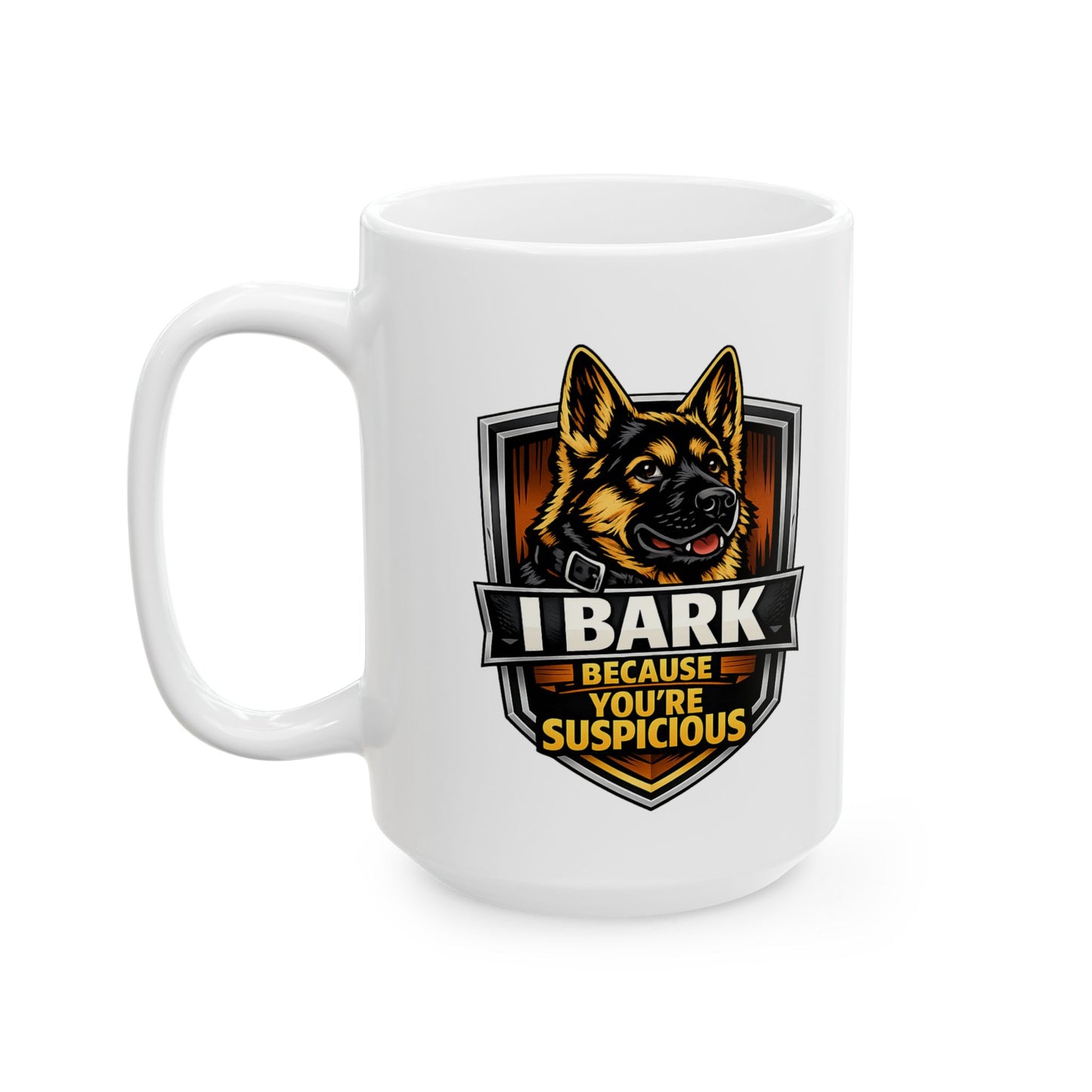 Ceramic Mug — Heavy Metal Flame Logo Coffee Cup