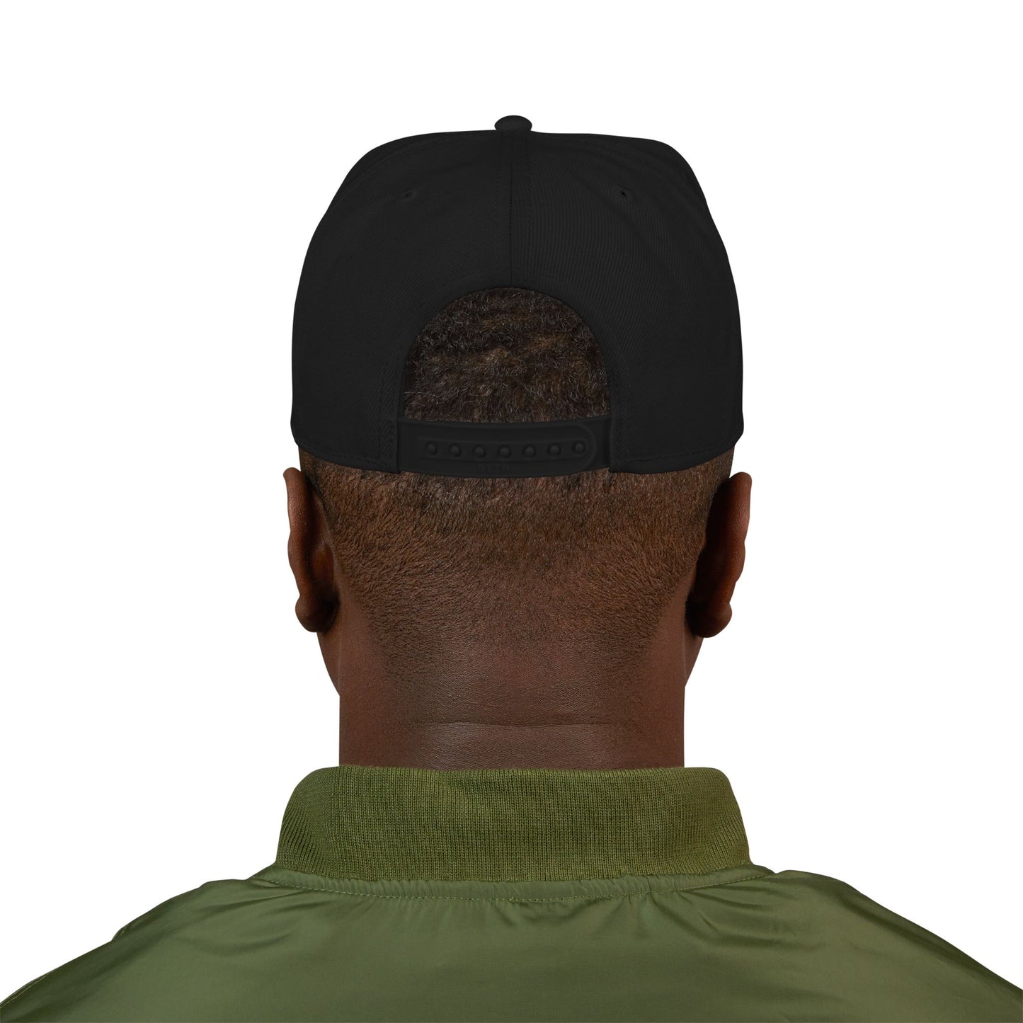 Embroidered Crown Skull Snapback Hat — Streetwear Baseball Cap with Gold Accent