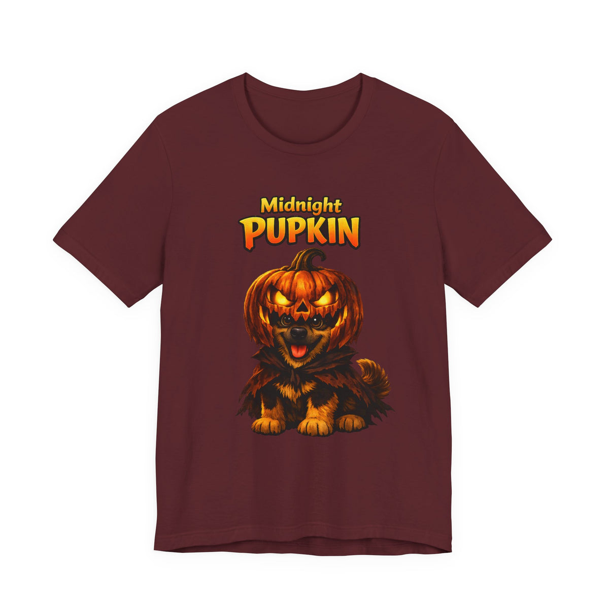 Midnight Pupkin German Shepherd Halloween T-Shirt – Pumpkin GSD Dog Lover Graphic Tee