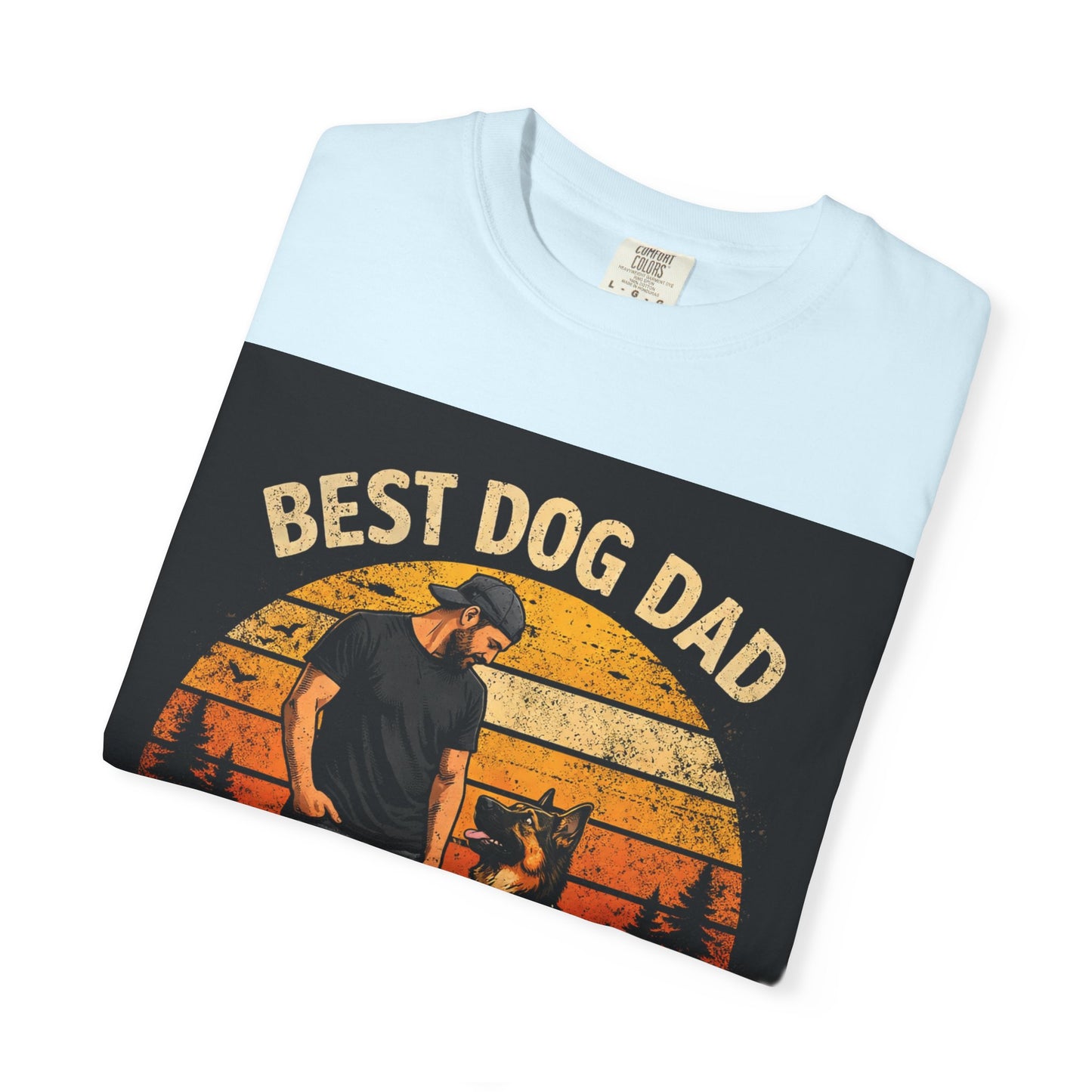 Best Dog Dad by My Side T-Shirt | Dog Lover Father Tee