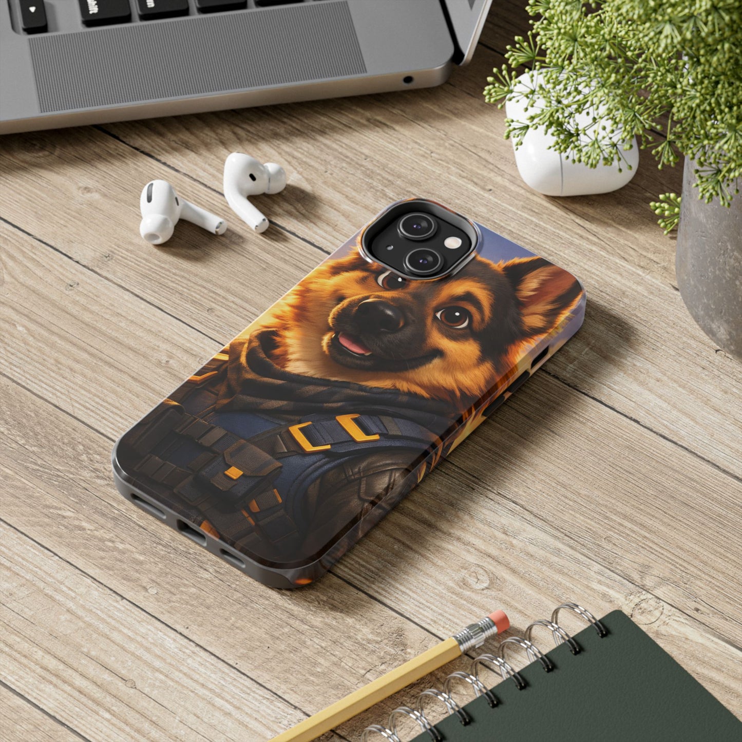 German Shepherd Tactical Hero Phone Case – Tough Protective Cover for iPhone & Samsung