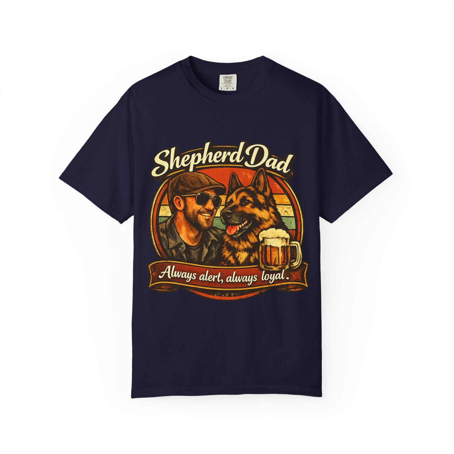 Shepherd Dad graphic T-Shirt | German Shepherd owner tee, dog lover shirt