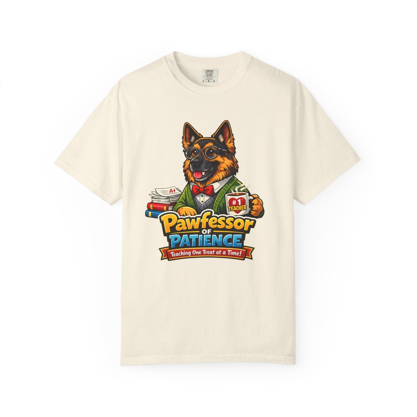 Pawfessor of Patience T-Shirt | German Shepherd Teacher Design
