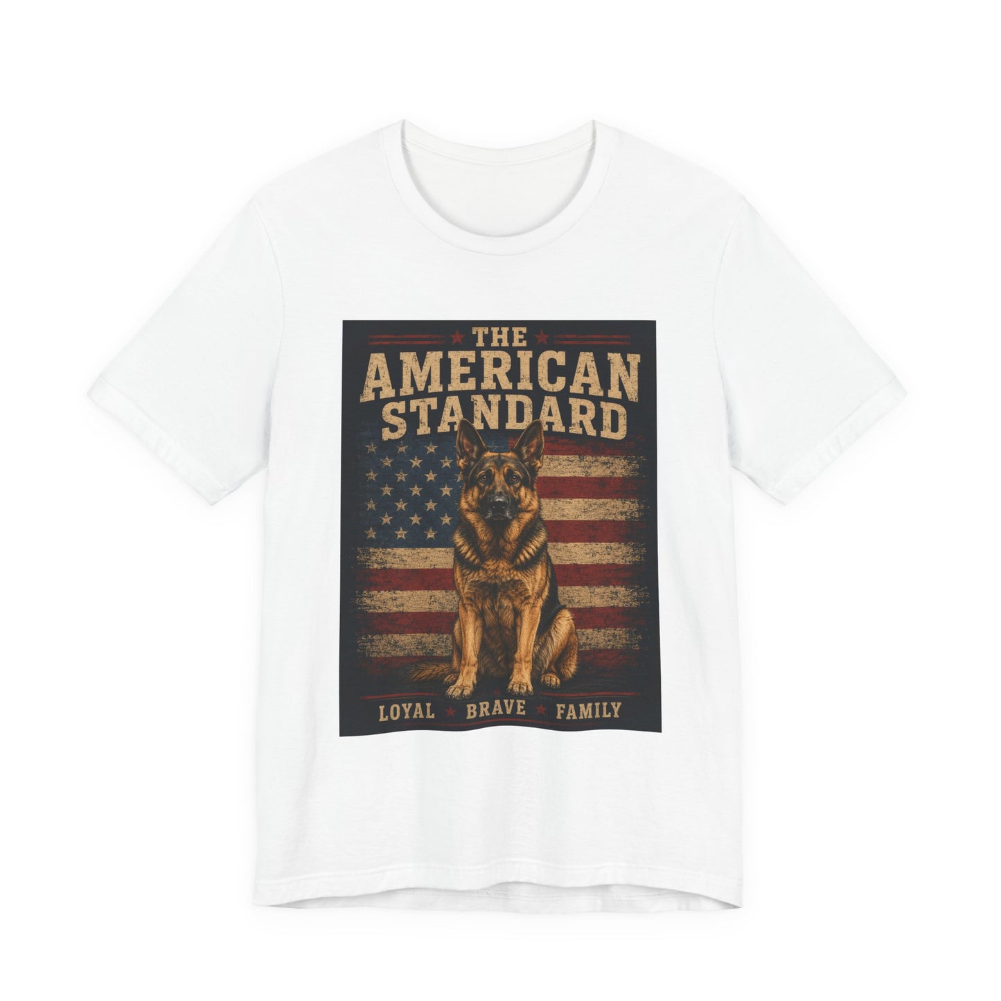 The American Standard German Shepherd Patriotic T-Shirt