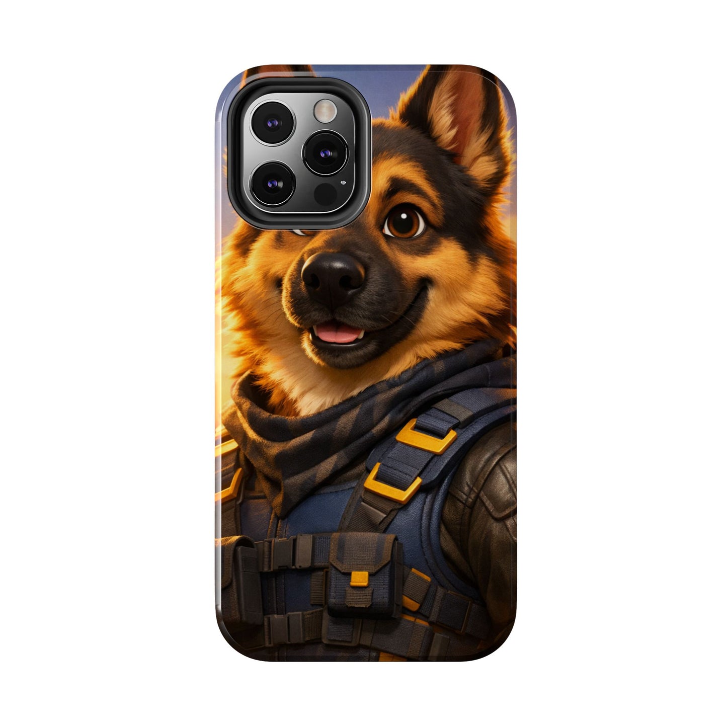 German Shepherd Tactical Hero Phone Case – Tough Protective Cover for iPhone & Samsung