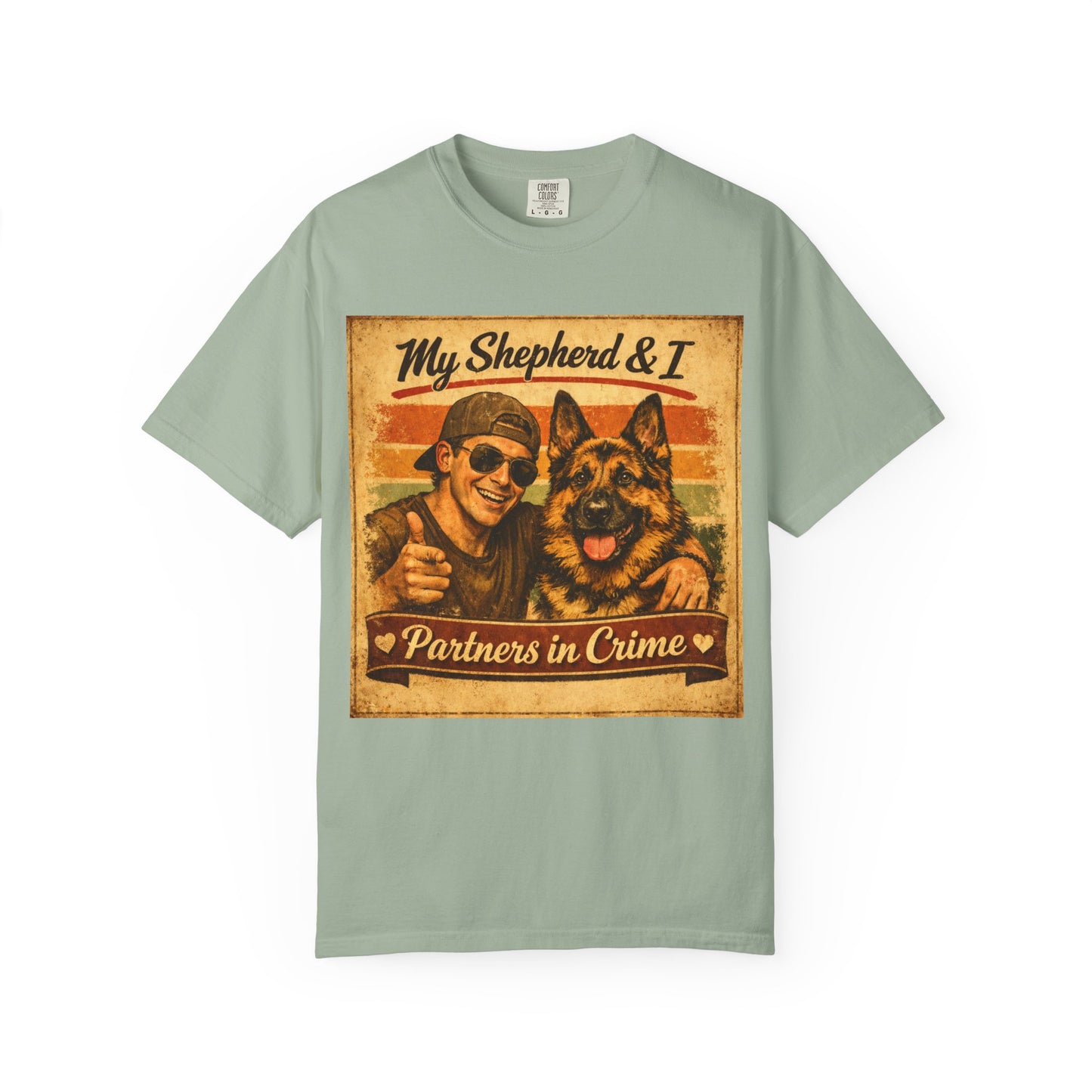 My Shepherd & I Partners in Crime T-Shirt | German Shepherd Dog Tee