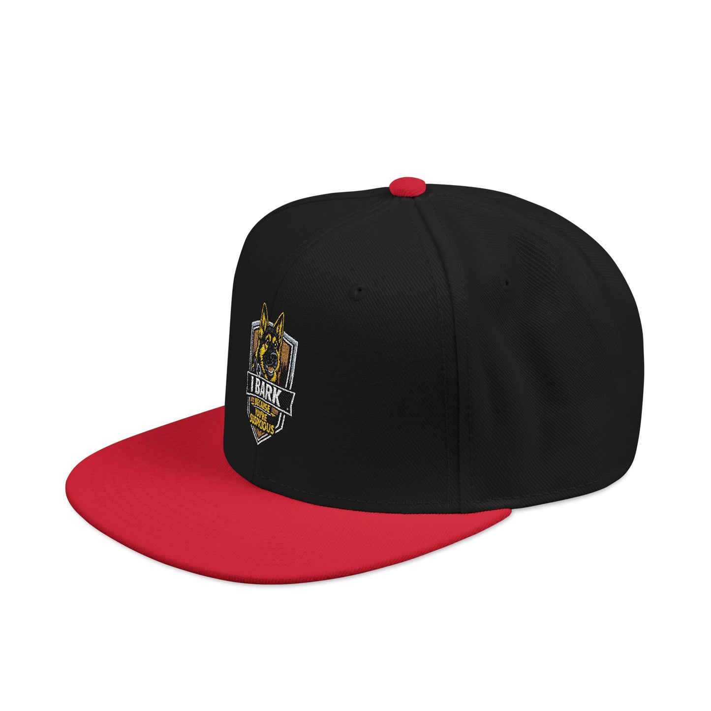 Embroidered Crown Skull Snapback Hat — Streetwear Baseball Cap with Gold Accent