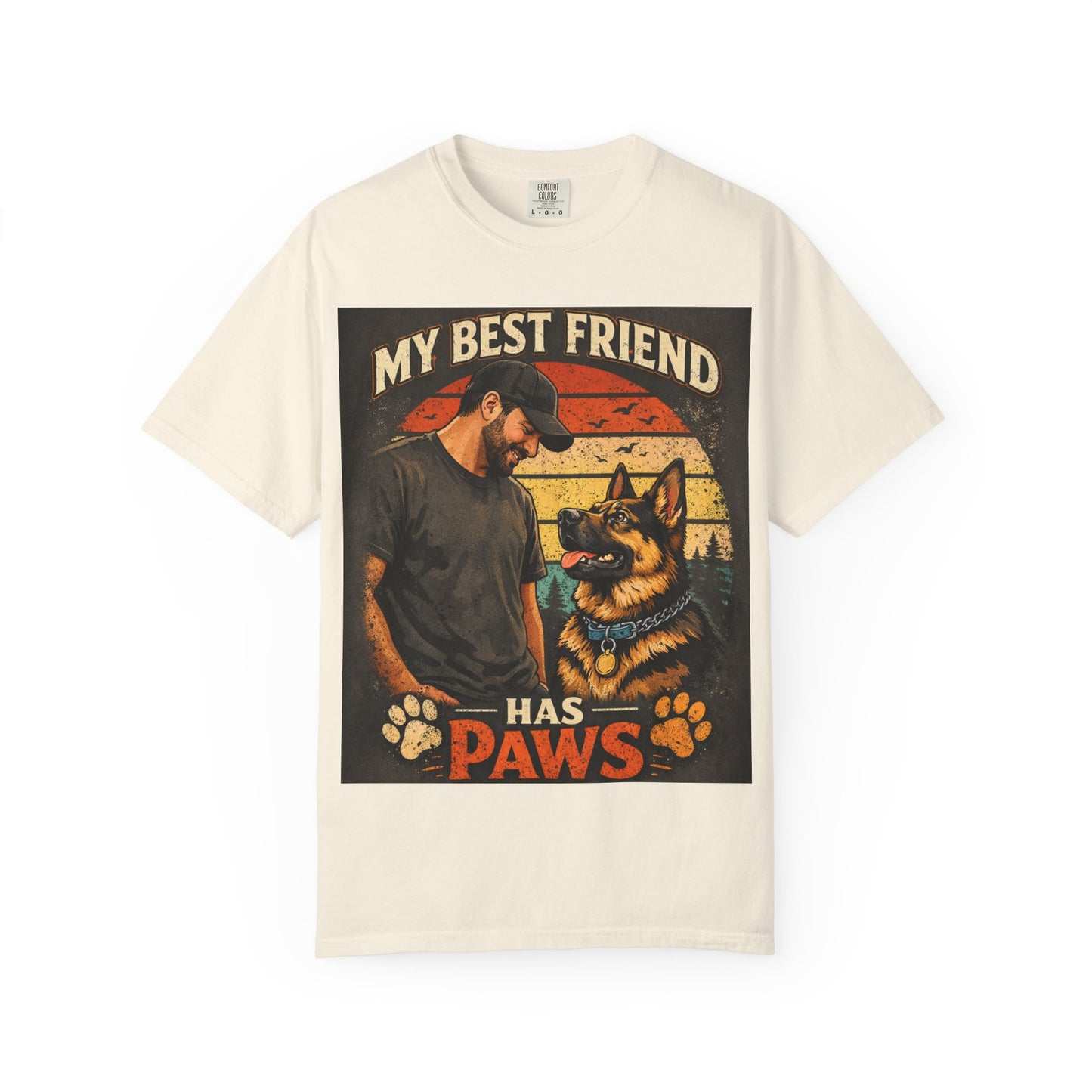 My Best Friend Has Paws T-Shirt | Dog Lover Graphic Tee