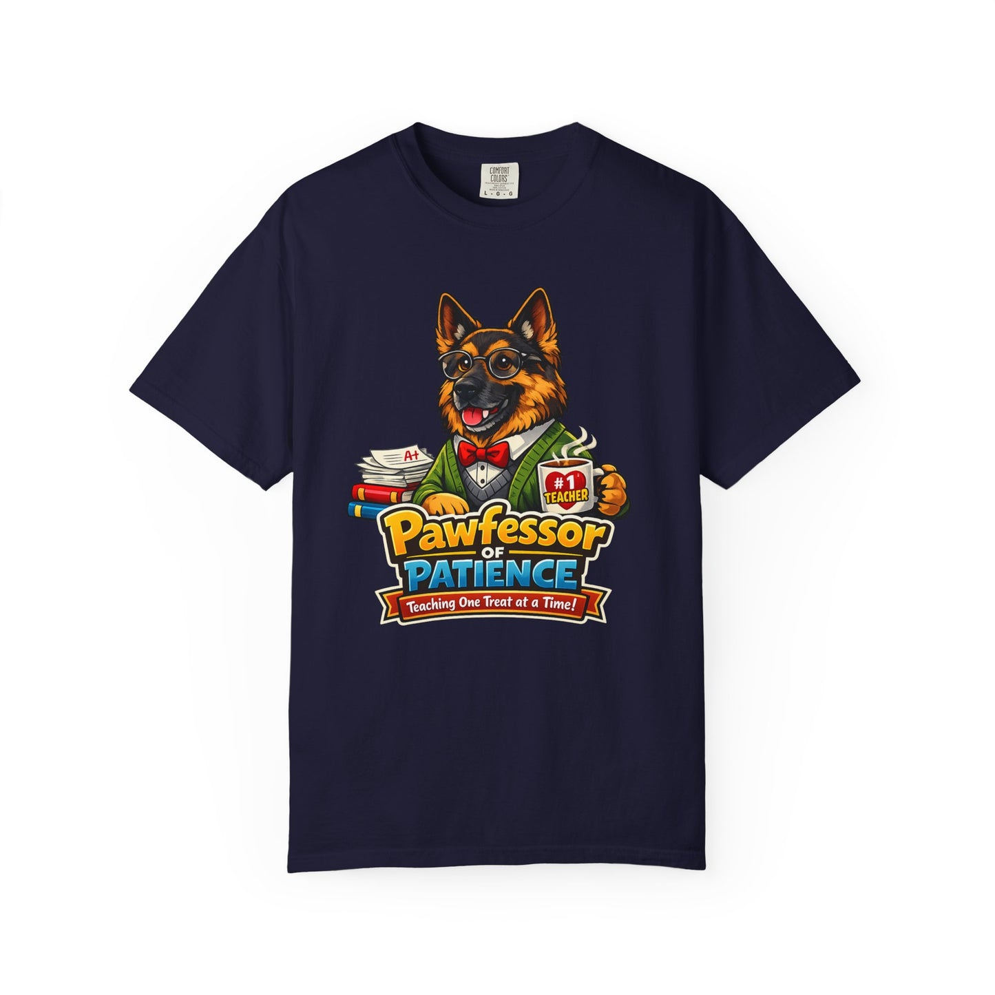 Pawfessor of Patience T-Shirt | German Shepherd Teacher Design