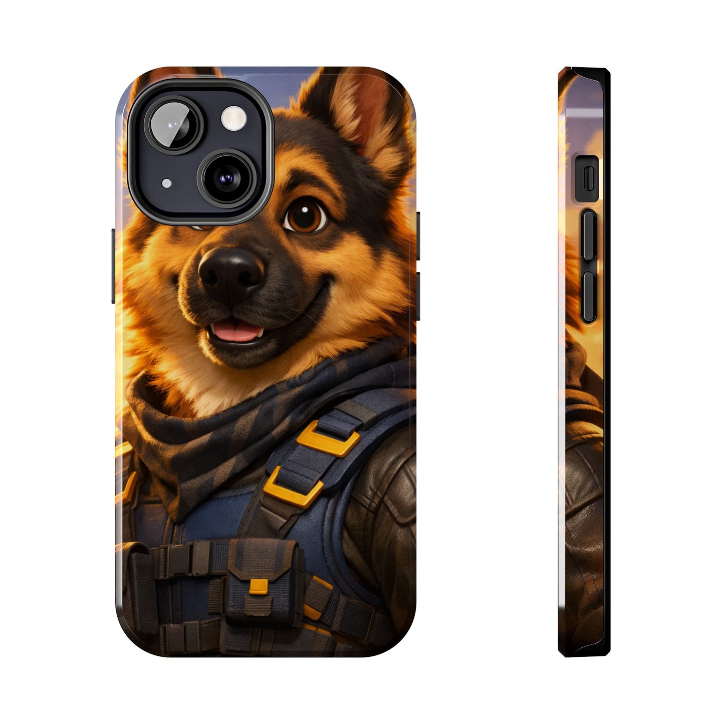 German Shepherd Tactical Hero Phone Case – Tough Protective Cover for iPhone & Samsung