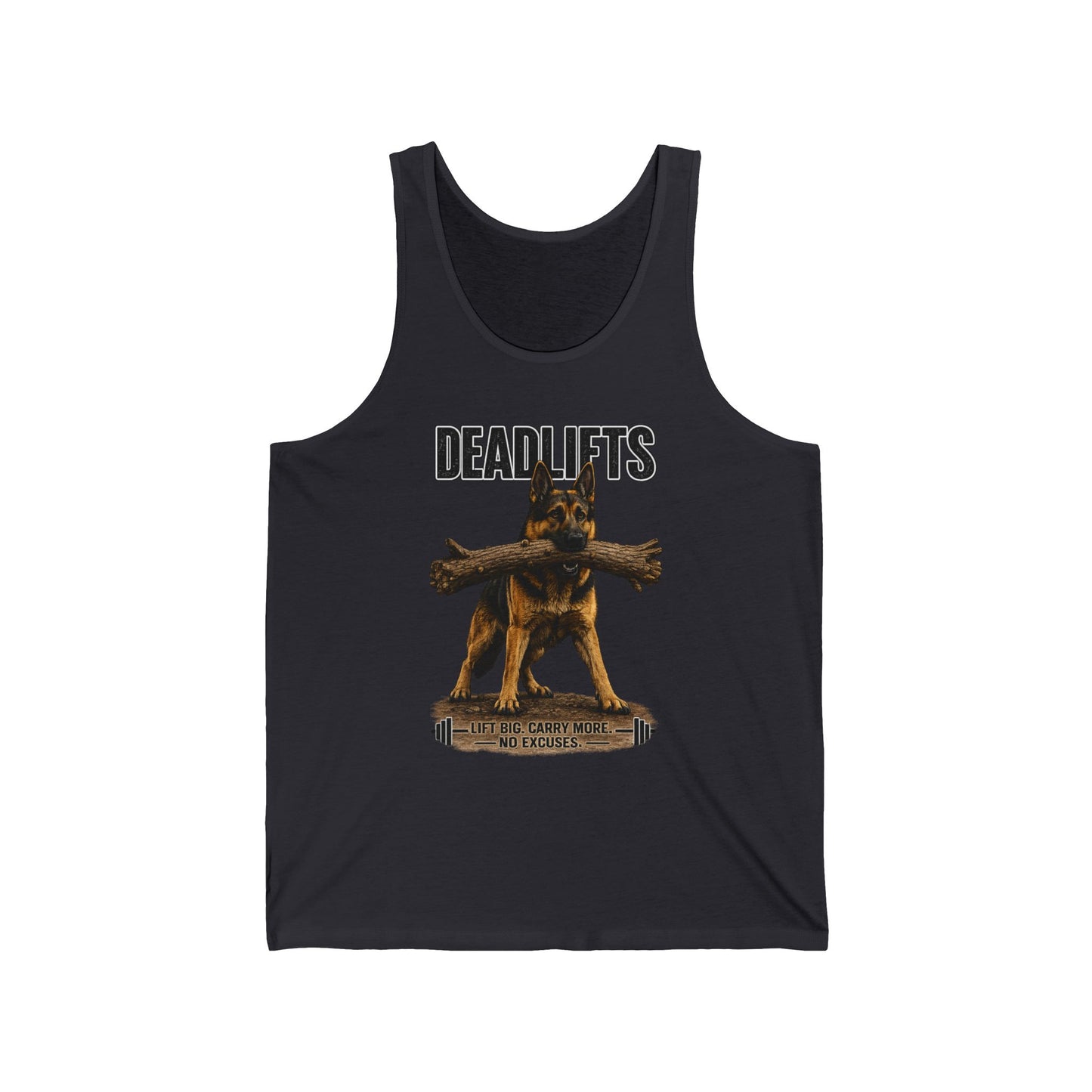 Deadlifts German Shepherd Tank Top | Lift Big. Carry More. No Excuses.