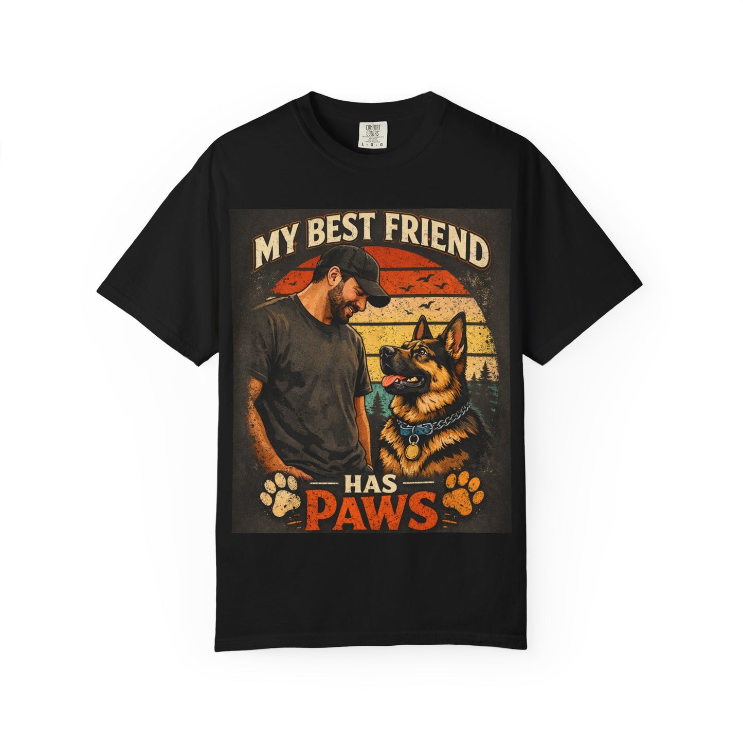 My Best Friend Has Paws T-Shirt | Dog Lover Graphic Tee