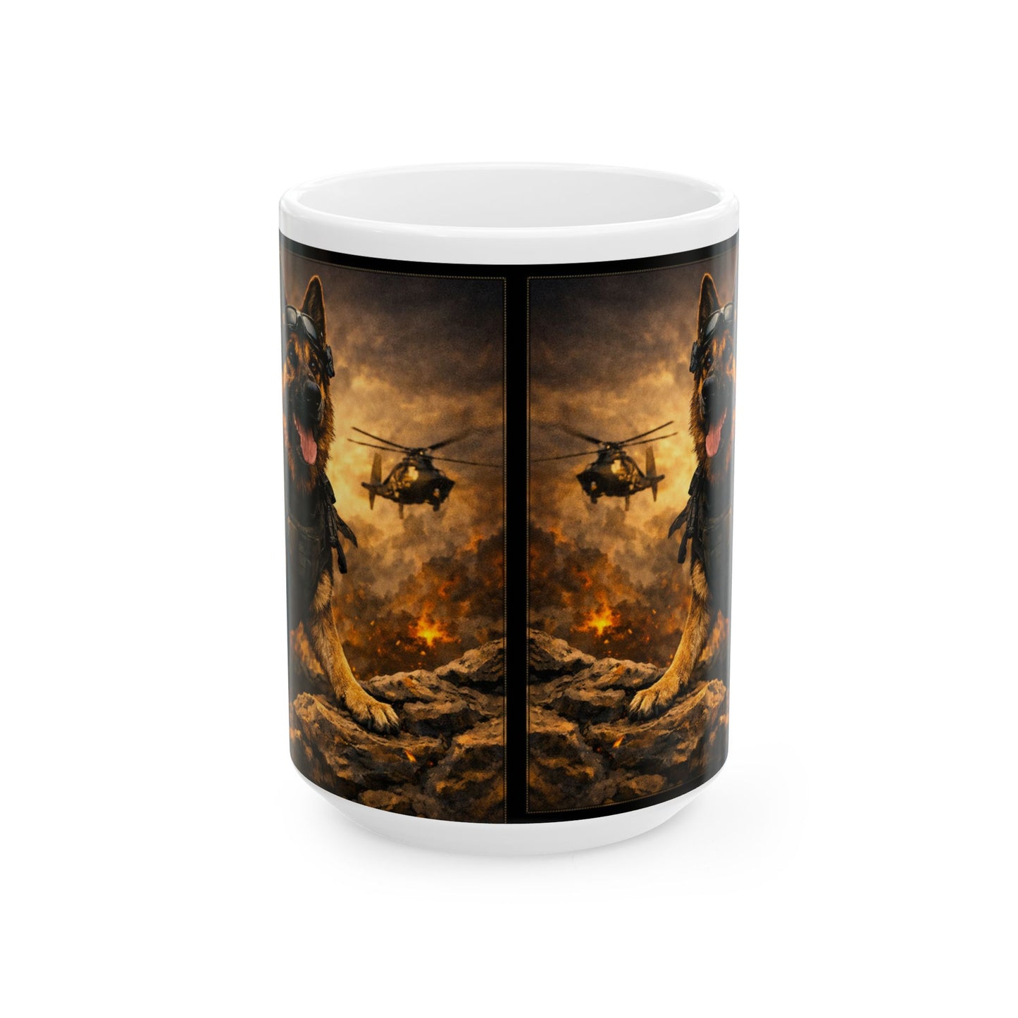 Military K9 German Shepherd Mug | Tactical Working Dog Coffee Cup