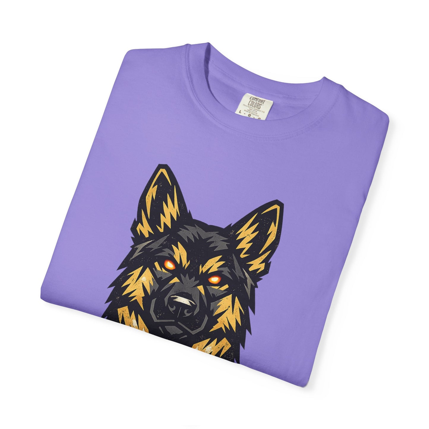 Alpha Energy German Shepherd Head T‑Shirt – Athletic Logo Dog Lover Tee | Bold Working Dog Graphic for Fitness & Streetwear | T‑Shirt