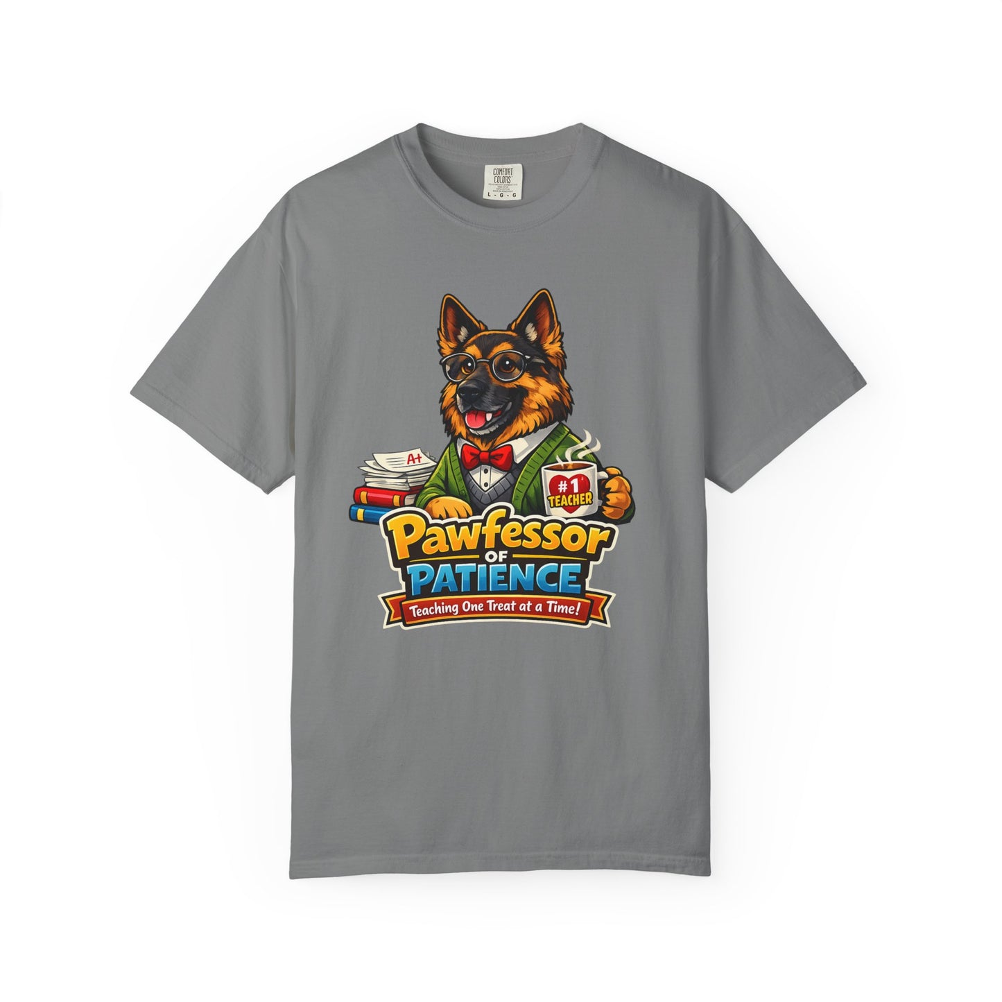 Pawfessor of Patience T-Shirt | German Shepherd Teacher Design