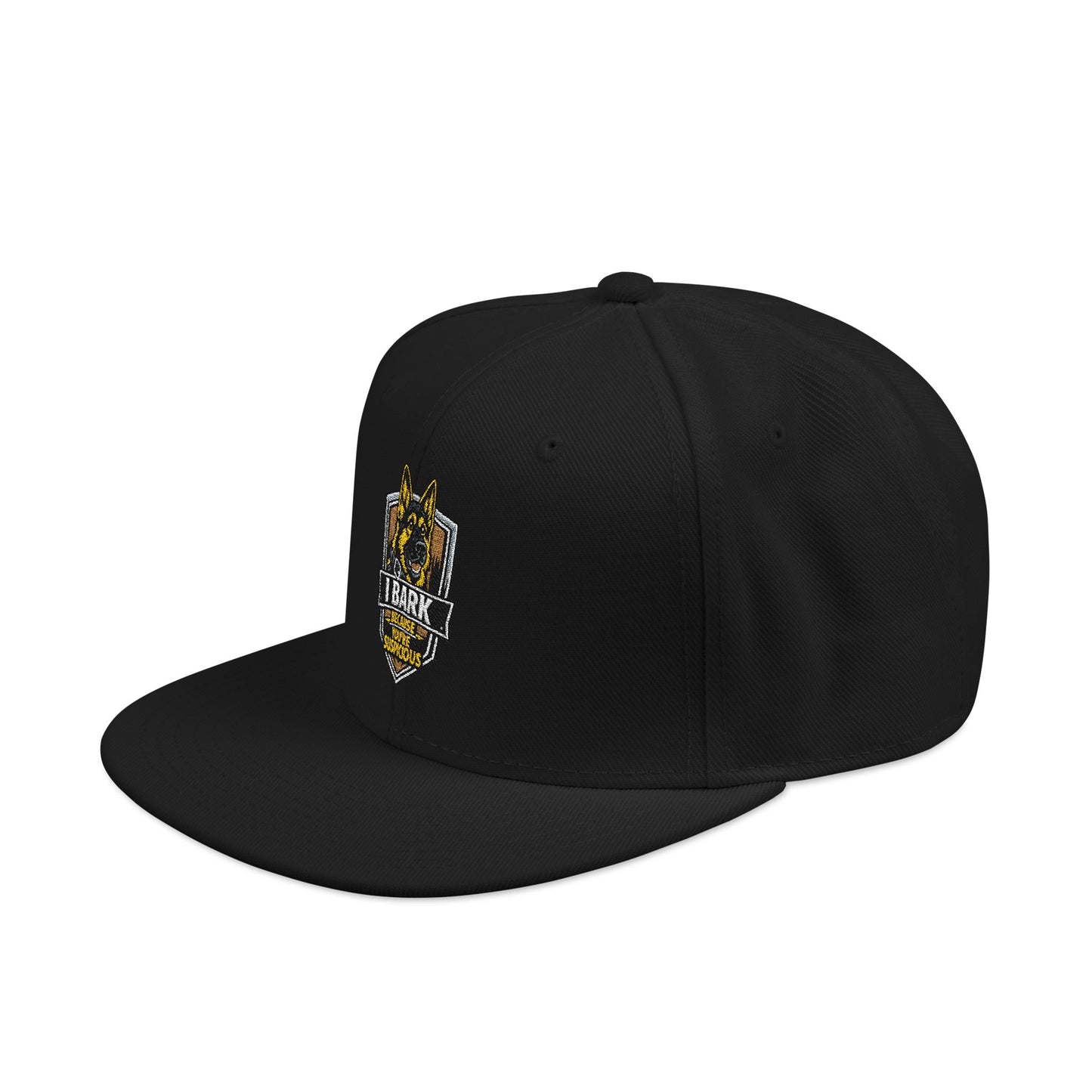 Embroidered Crown Skull Snapback Hat — Streetwear Baseball Cap with Gold Accent