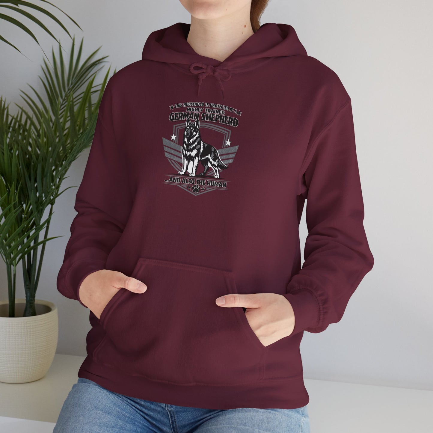 German Shepherd Hoodie – 'Loyal to the End' Vintage Dog Lover Sweatshirt
