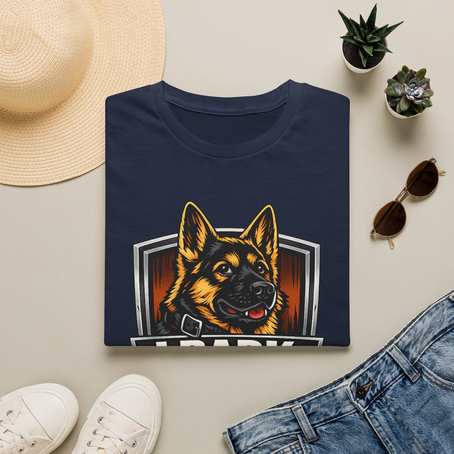I Bark Because Youre Suspicious German Shepherd T-Shirt