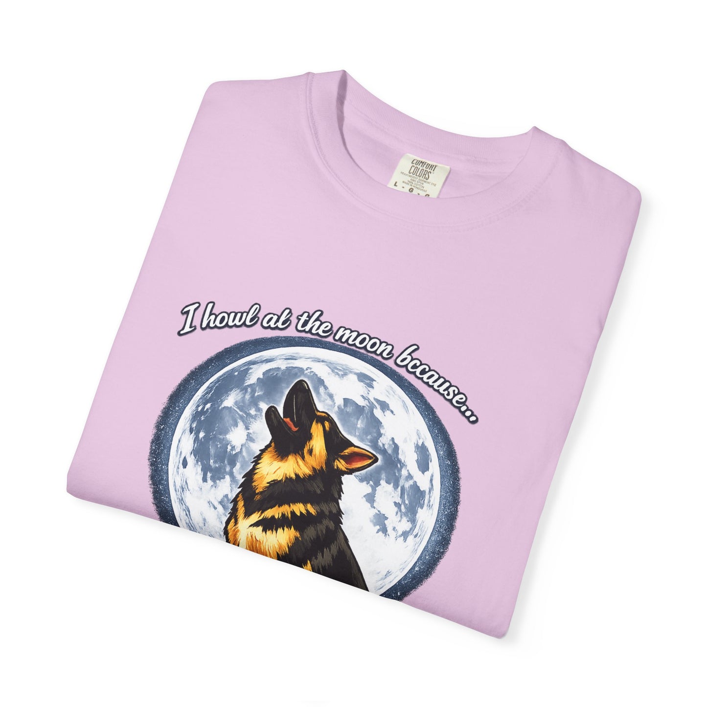 Howl at the Moon German Shepherd T-Shirt | Silence Is Overrated