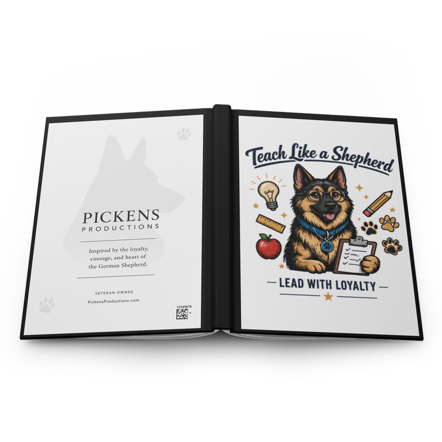Teach Like a Shepherd | German Shepherd Teacher Hardcover Journal