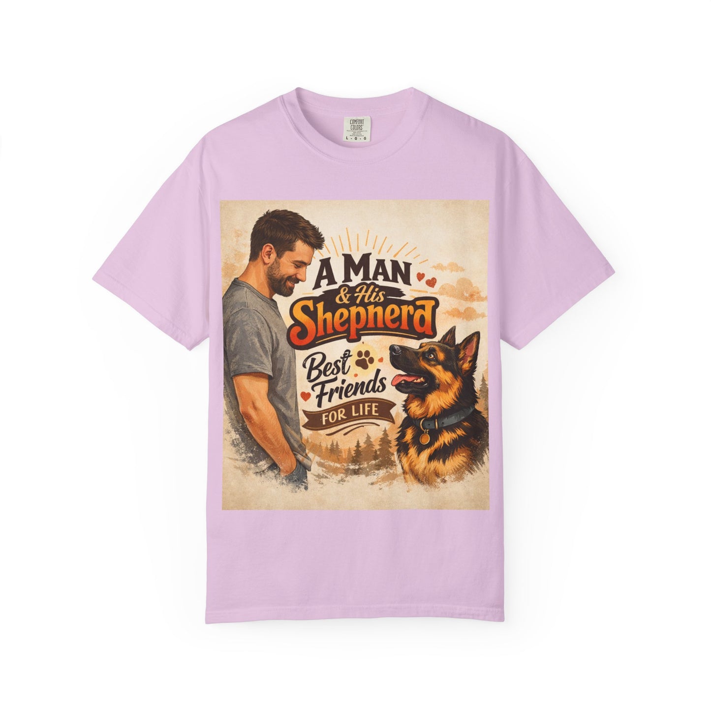 A Man & His Shepherd Best Friends for Life T‑Shirt — German Shepherd Dog Lover Tee