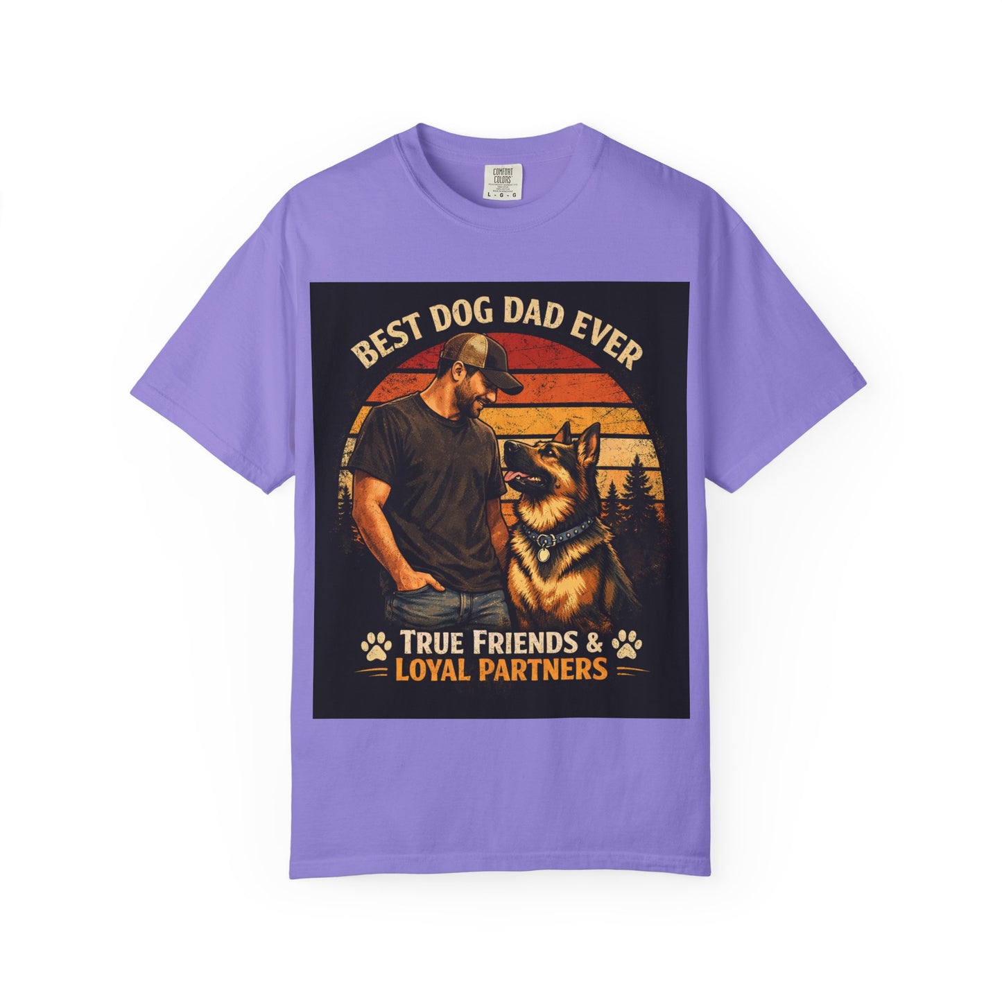 Best Dog Dad Ever T-shirt | True Friends & Loyal Partners graphic tee