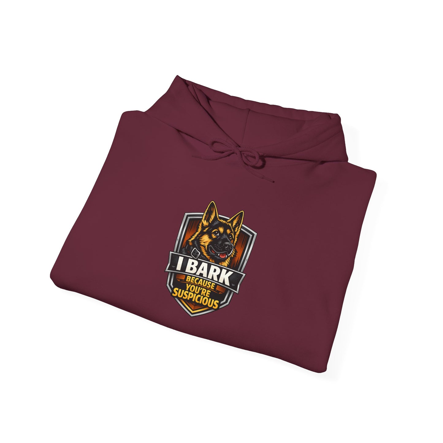 German Shepherd 'I Bark For My K9' Hoodie — Police K9 Dog Lover Sweatshirt