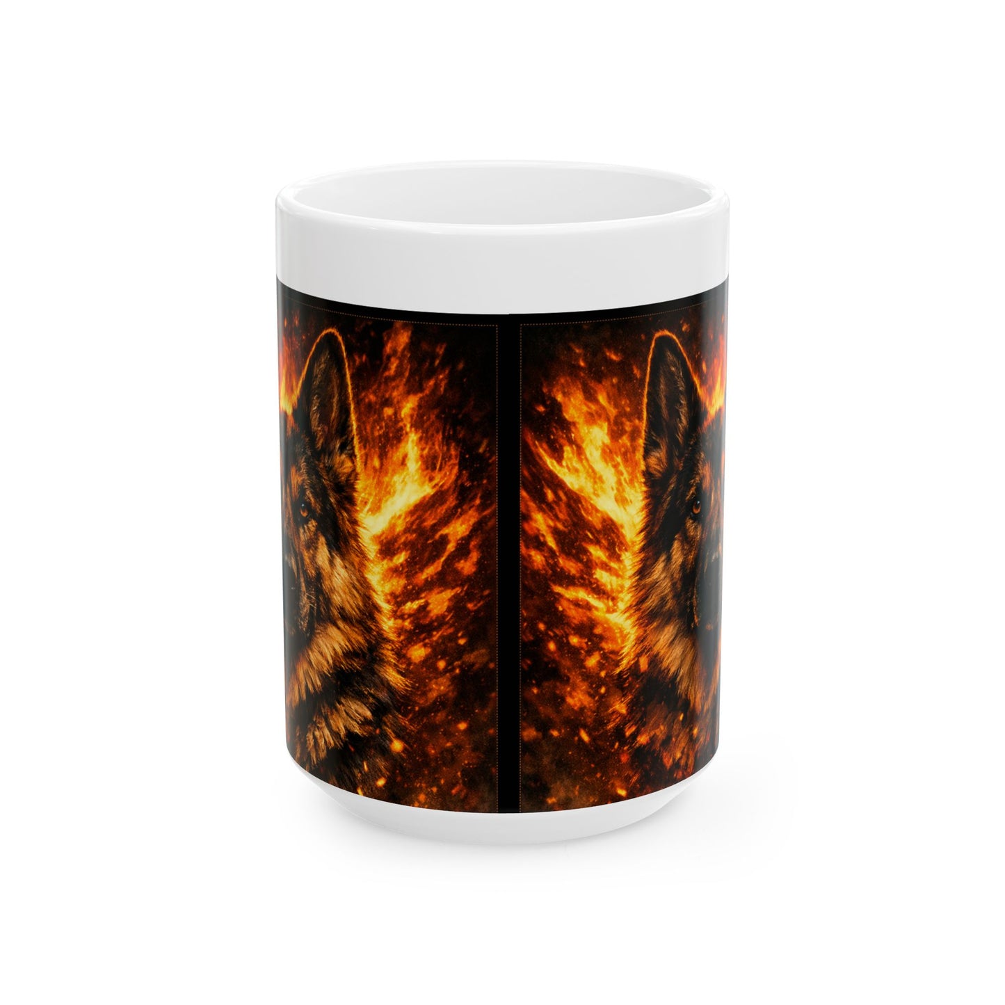 Fiery Shepherd Face Mug | Ceramic Coffee Tea Cup
