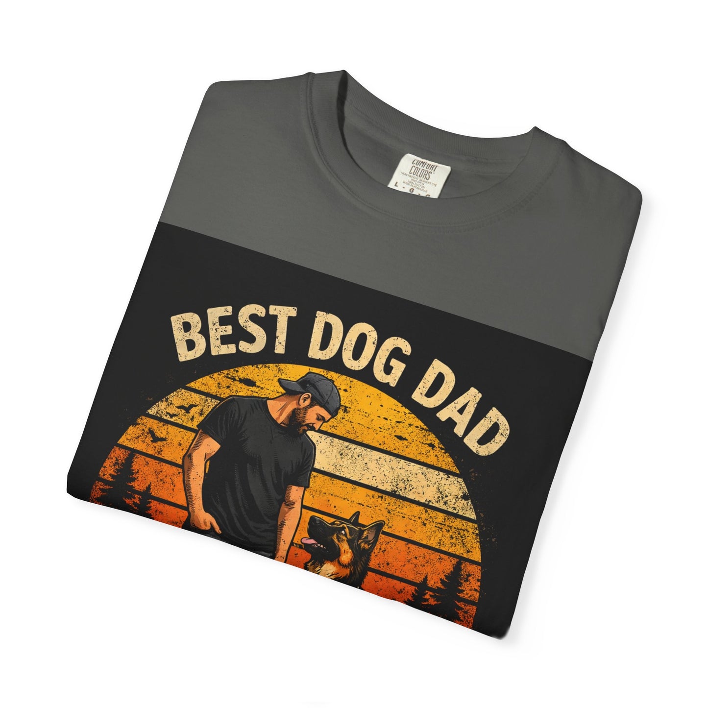 Best Dog Dad by My Side T-Shirt | Dog Lover Father Tee