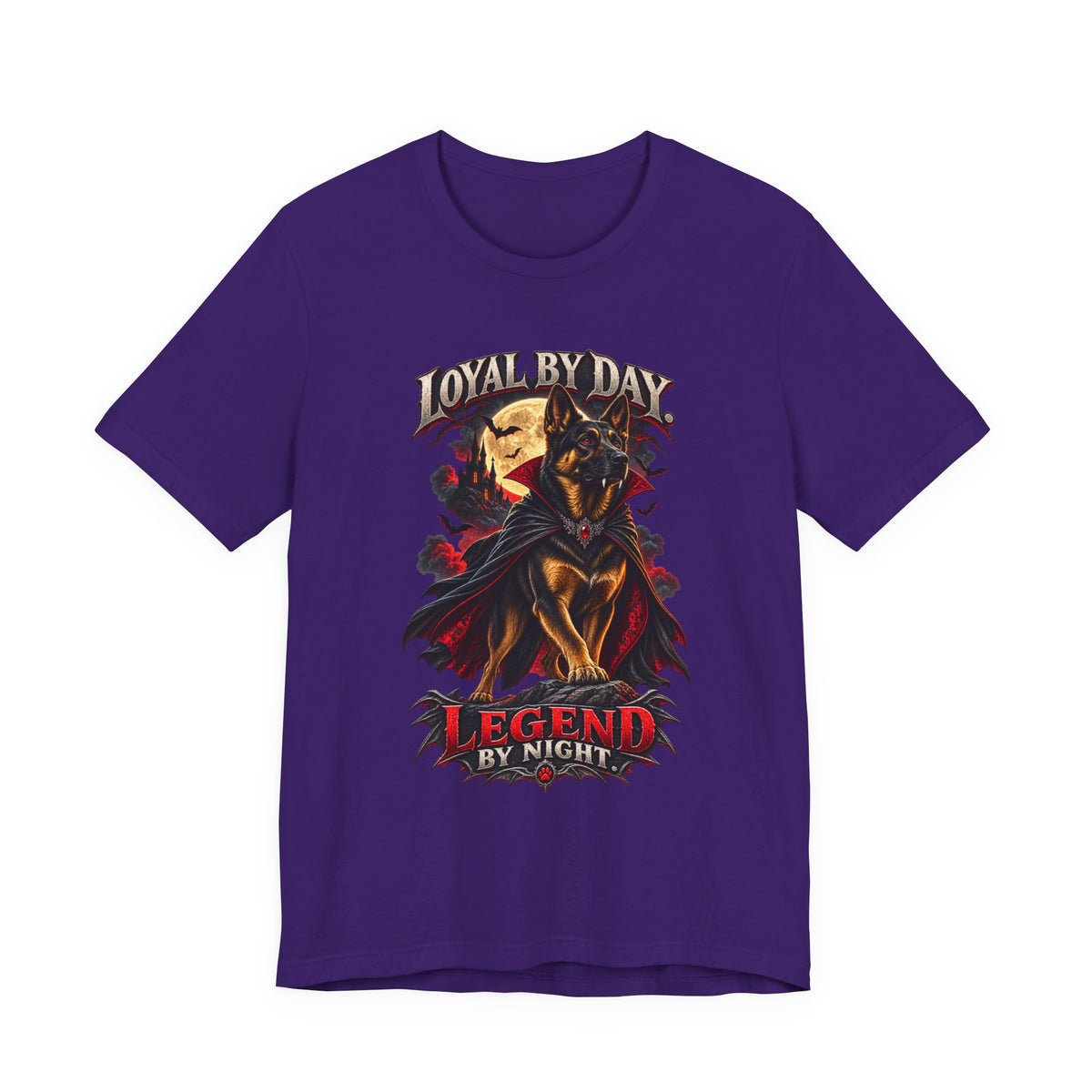 German Shepherd Loyal by Day Legend by Night Halloween T-Shirt