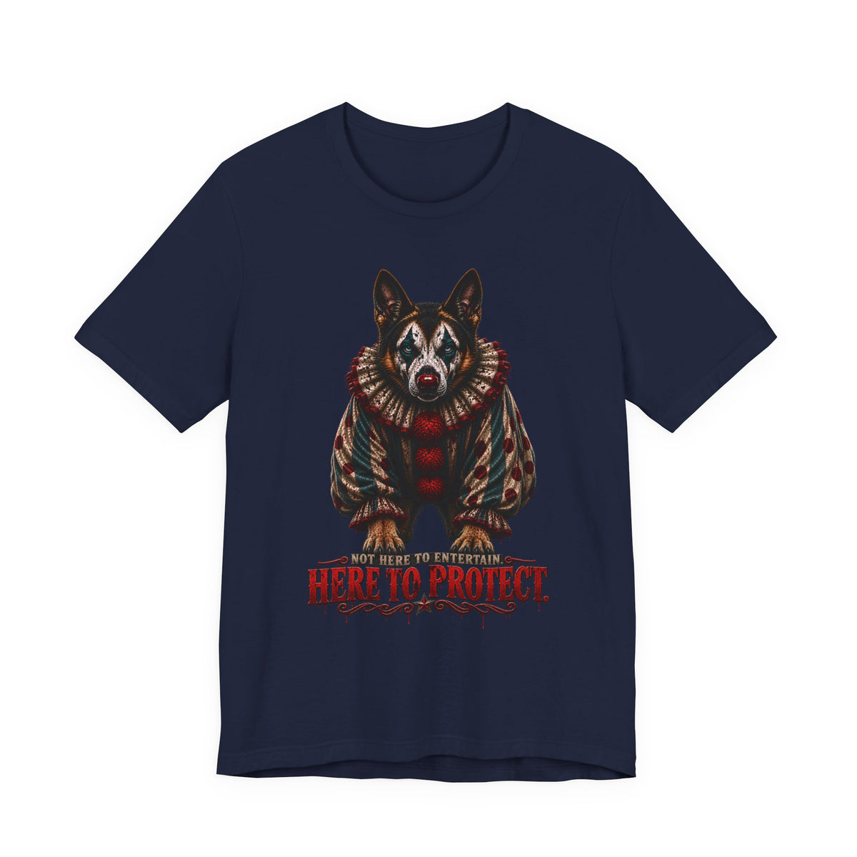 Not Here to Entertain, Here to Protect German Shepherd Halloween T-Shirt