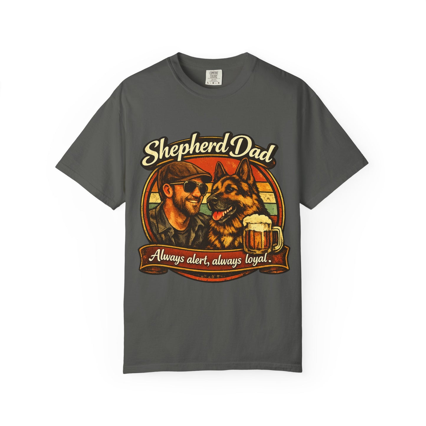 Shepherd Dad graphic T-Shirt | German Shepherd owner tee, dog lover shirt
