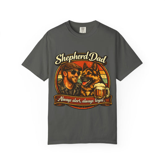 Shepherd Dad T-Shirt | Always Alert, Always Loyal German Shepherd Shirt