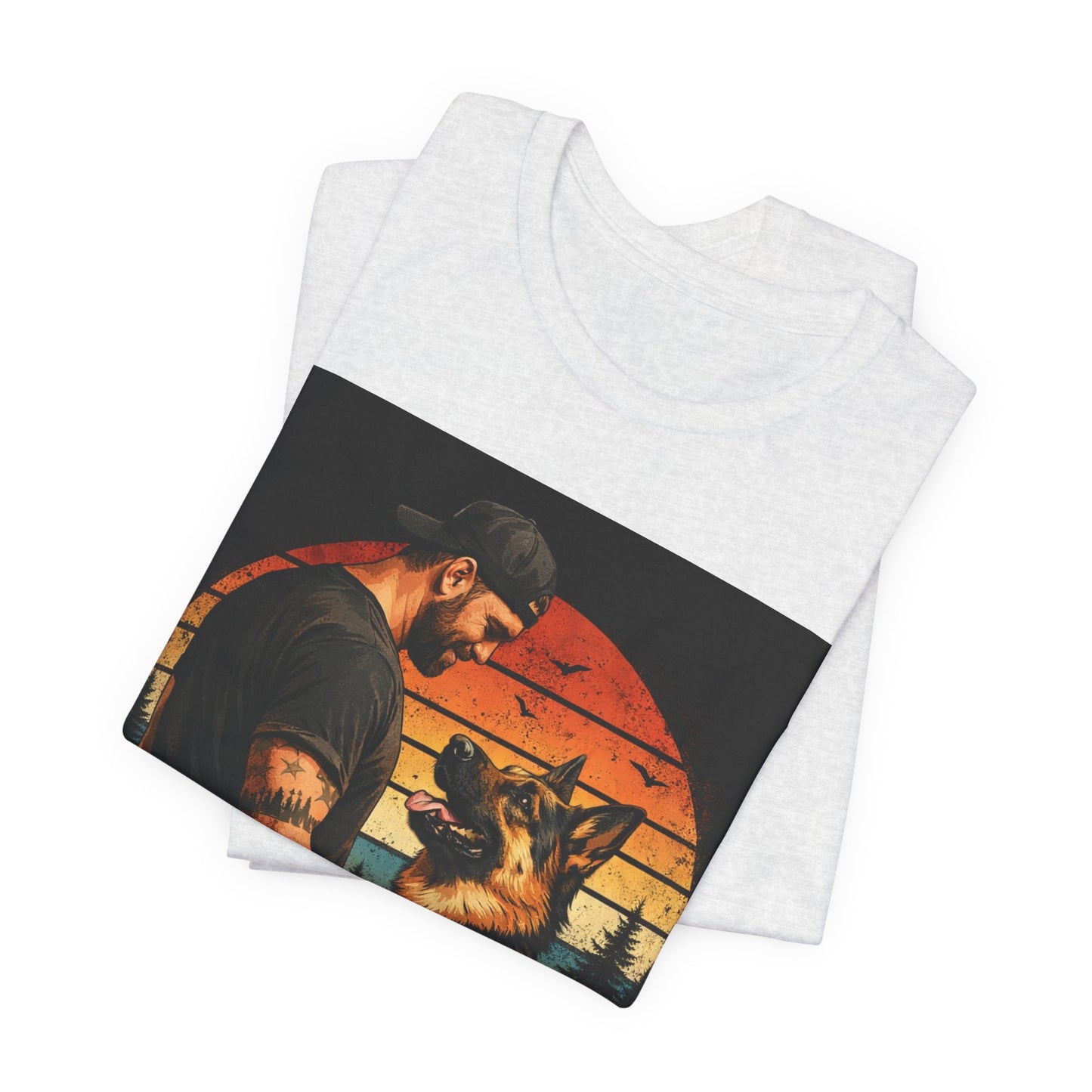 Best Dog Dad Ever Shirt | German Shepherd Dog Dad Tee | Loyal Companions Forever Friends | Bella Canvas 3001 Soft Tee